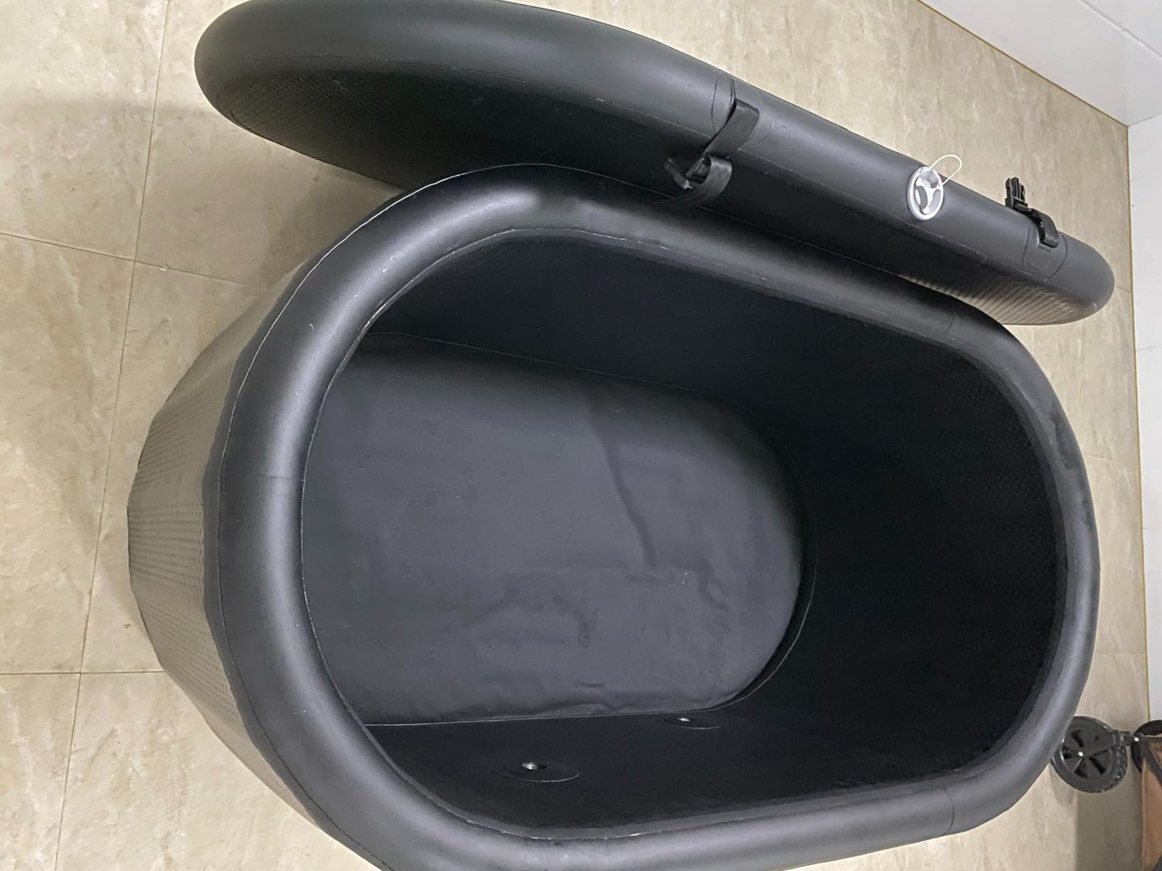 XXL Ice Bath Tub for Athletes, Compatible with Water Chillers, 216-Gallon Inflatable Cold Plunge Tub with Insulated Lid, Thermometer, Water-Absorbent Mat, Portable for Outdoor & Indoor Recovery customer photo 2