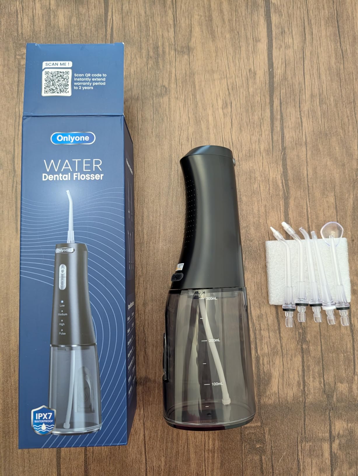 Onlyone Rechargeable Cordless Water Flosser with Adjustable Water Pressure for Daily Oral Care, Power Dental Flosser for Home and Travel Use, Portable Oral Irrigator for Sensitive Gums and Braces Care customer photo 1