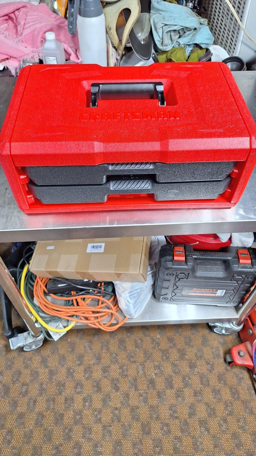 CRAFTSMAN Mechanics Tool Set, 256-Piece Hand Tool and Socket Set with 72-tooth Low Profile Ratchet and 2-Drawer Tool Box (CMMT45256) customer photo 1