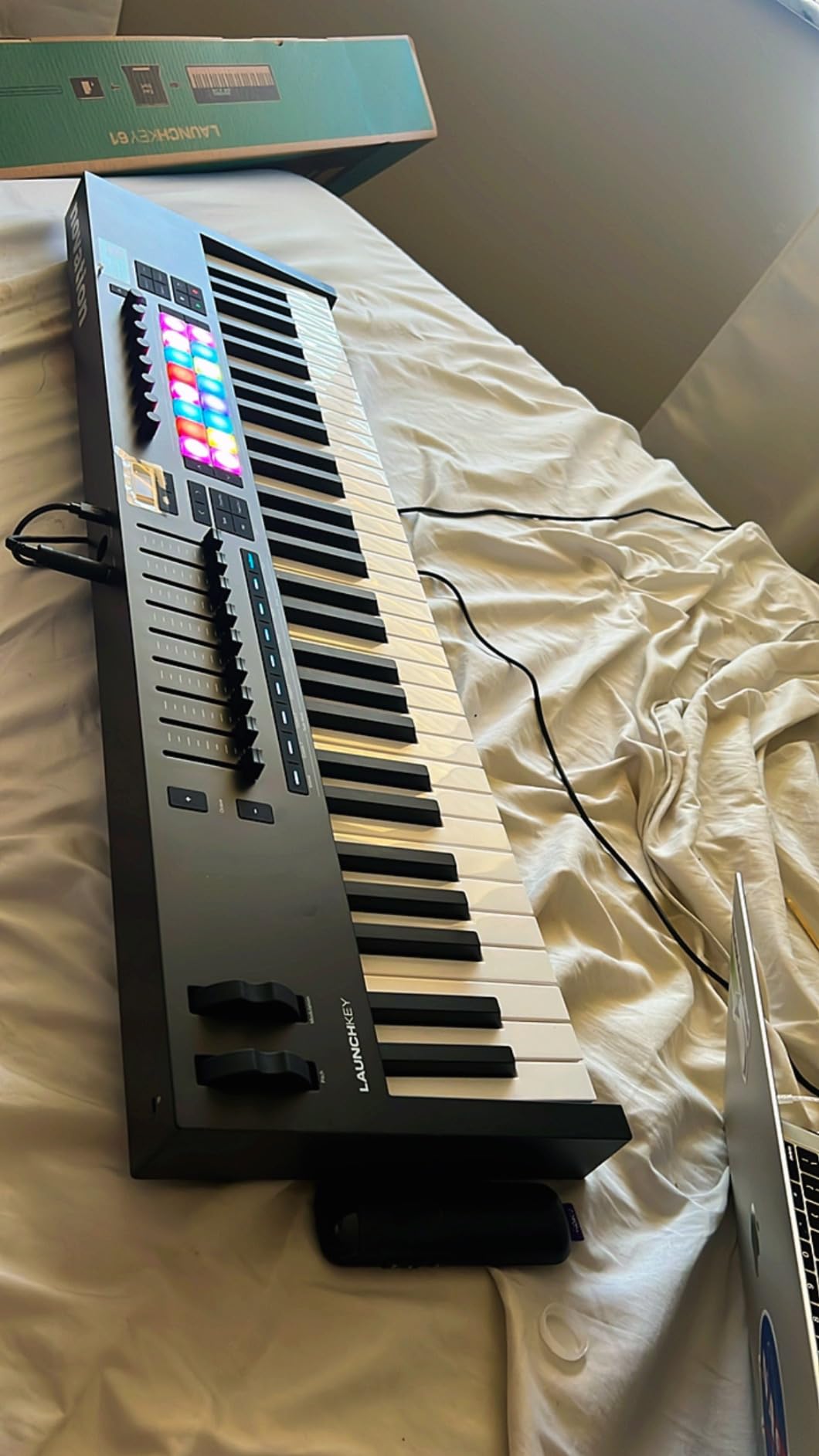 Novation Launchkey 61 MK4 USB MIDI Keyboard Controller (61 Semi-Weighted Keys) customer photo 1