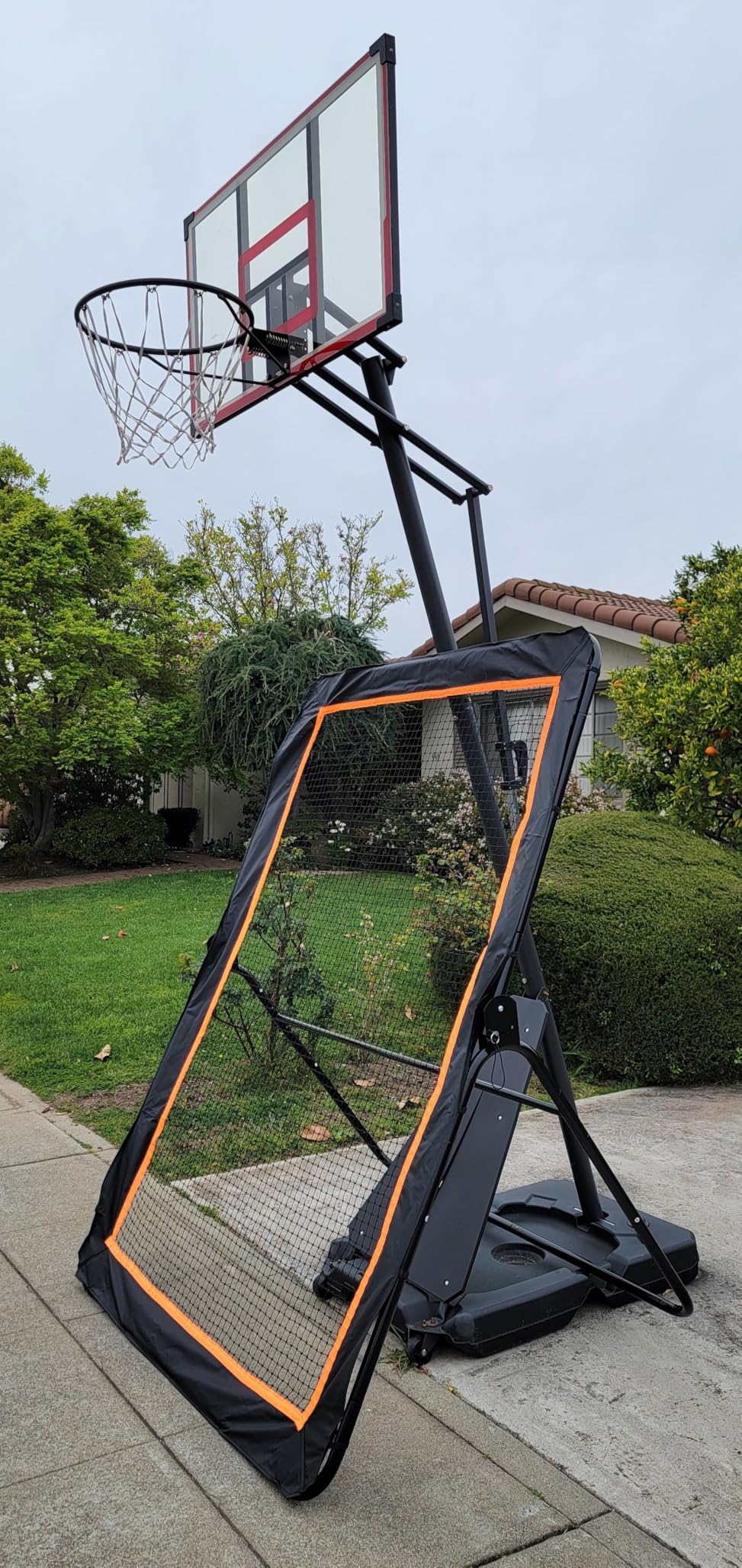 MR Lacrosse Rebounder 7'x5', Throwback Net with 5 Bounce Back Rebound Angles, Pitch Back Return Net, Rebound Wall for Lacrosse, Baseball, Softball, Soccer, Football, Basketball, Volleyball, Tennis customer photo 2
