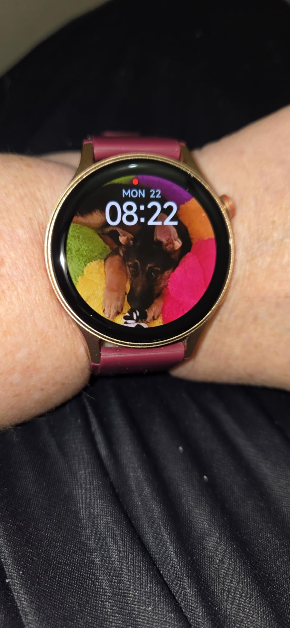 Smart Watch for Women, Answer/Make Call, 1.32'' AMOLED Ultra-Clear Screen Fitness Tracker with Heart Rate/Sleep/SpO2 Monitor, Smartwatch for iPhone/Samsung/Android, 110+ Sport Modes, 3ATM Waterproof customer photo 2
