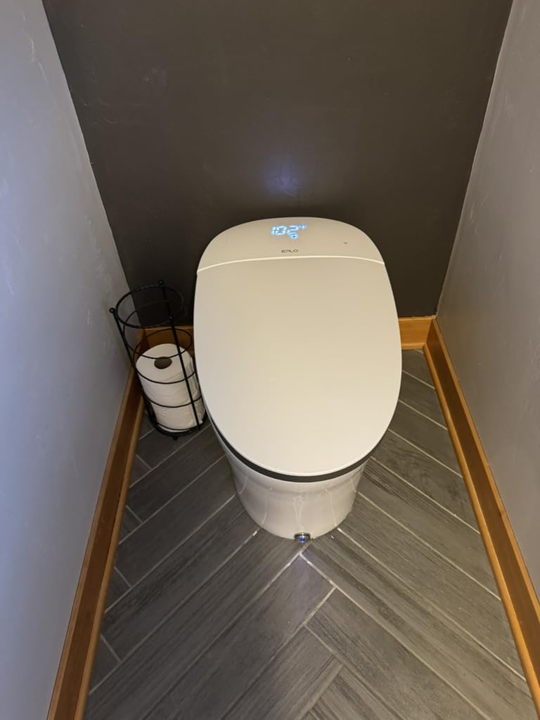 EPLO Smart Toilet Built in Tank Auto Open Bidet with Foam Shield - iX7 PRO | Elongated Heated Seat, Booster Pump-Assisted 1000g MaP Auto Flush, Instant Heated Water, 17