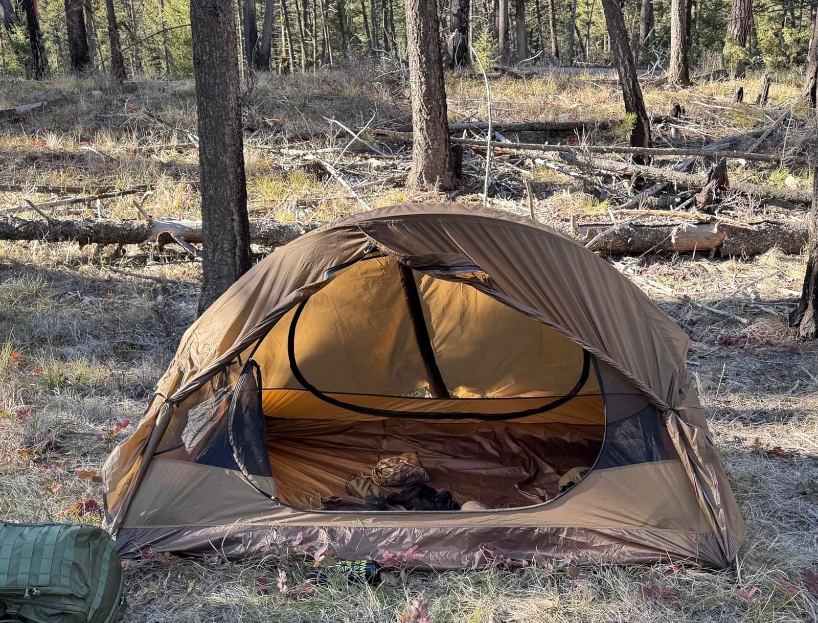MC TOMOUNT Backpacking Tent Ultralight Nylon 1-2 Person Camping Tent | 3.3lbs-4.4lbs Lightweight Tent, Easy Setup Waterproof with Aluminum Poles for Hunting Hiking customer photo 2