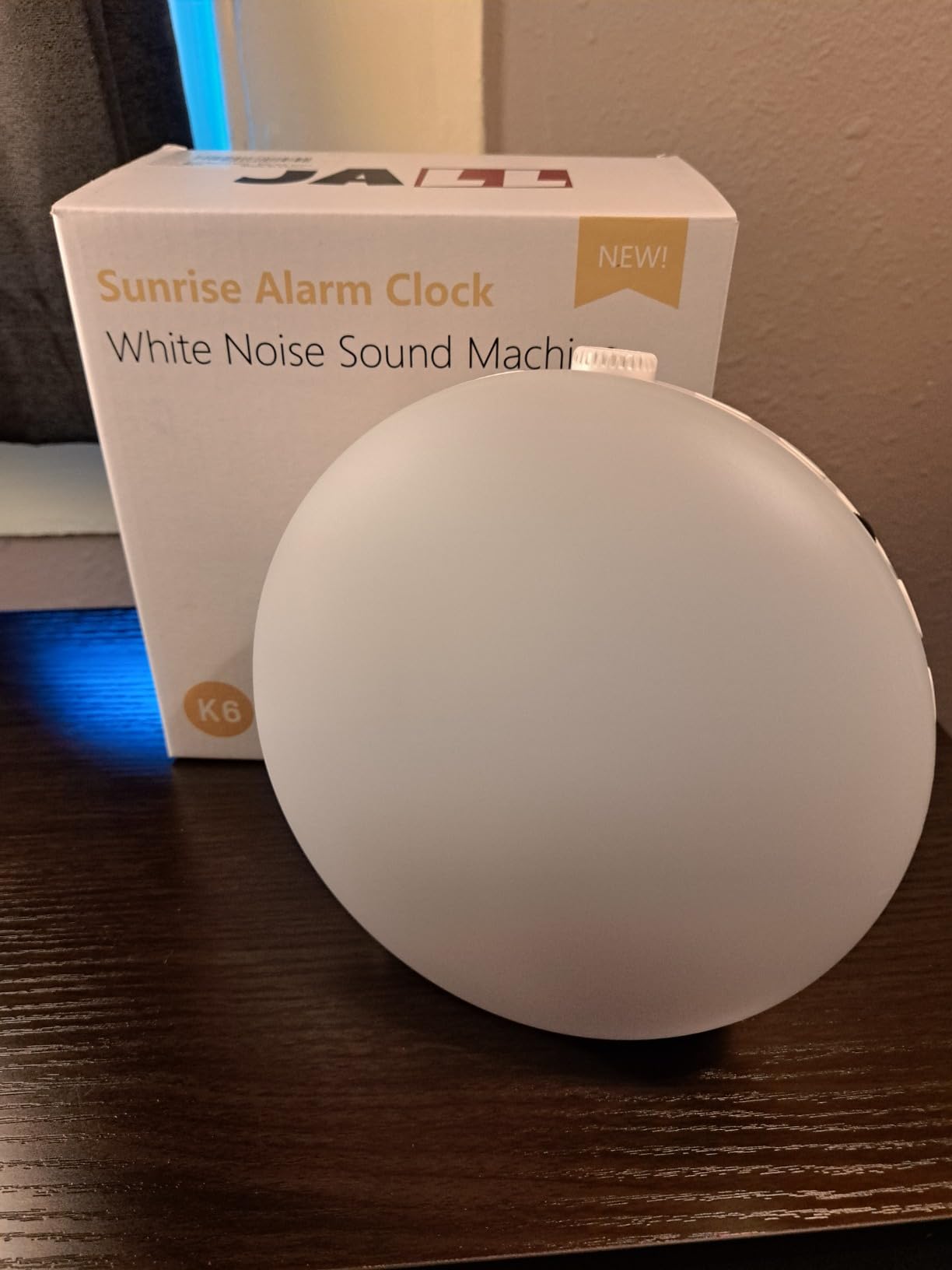 JALL Sunrise Alarm Clock White Noise Machine with 25 Nature Sleep Sounds, Fully Dimmable Clock for Bedrooms, Heavy Sleepers, 17 Light Modes, Bluetooth Speaker customer photo 2