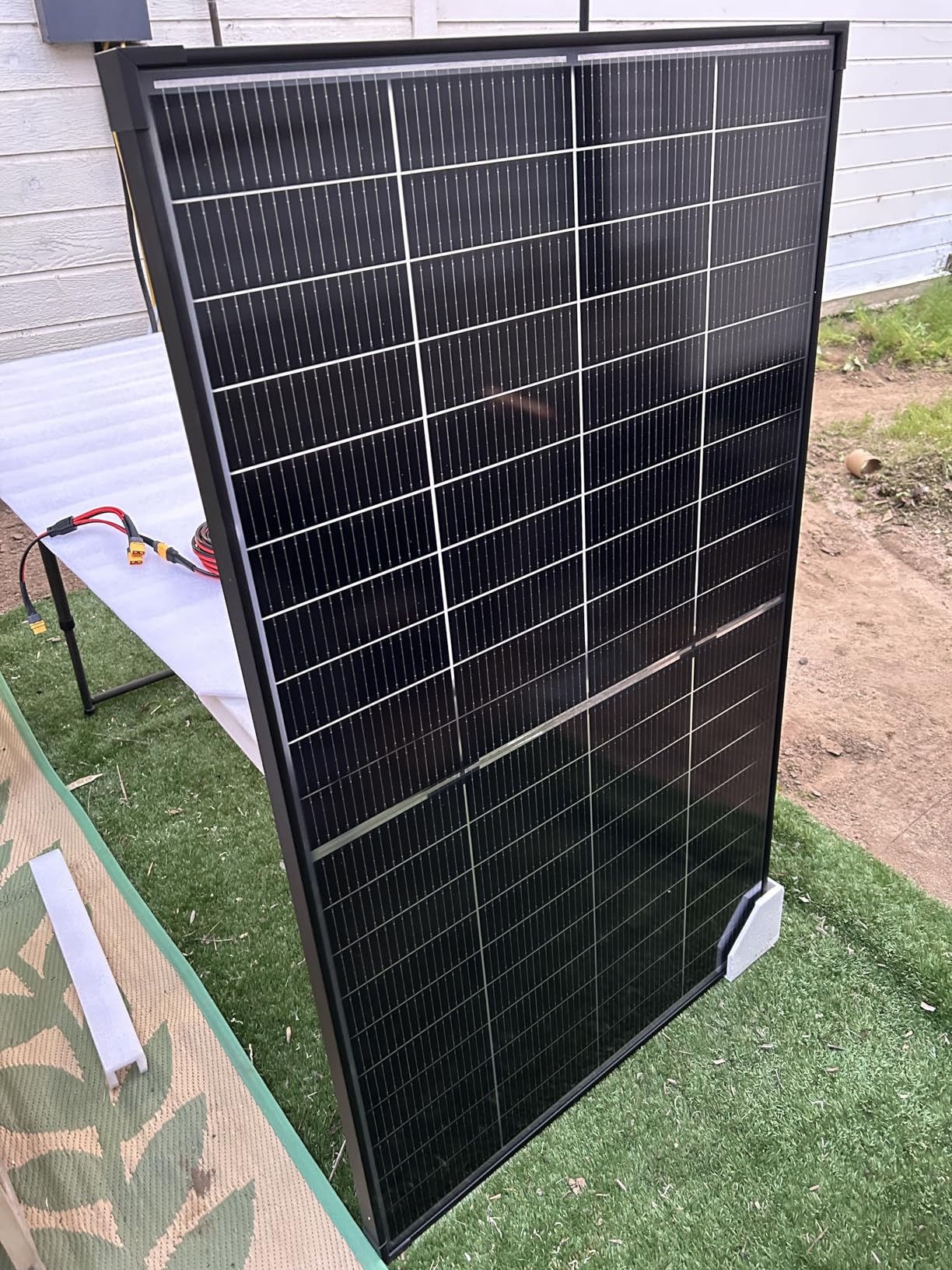 N-Type 16BB 200W Bifacial Solar Panel, 200 Watt Solar Panel for 12V Battery Systems, 25% High Efficiency, Dual-Module Parallel Anti-Shade Design, for RV Van Marine Home Rooftop Off-Grid customer photo 2