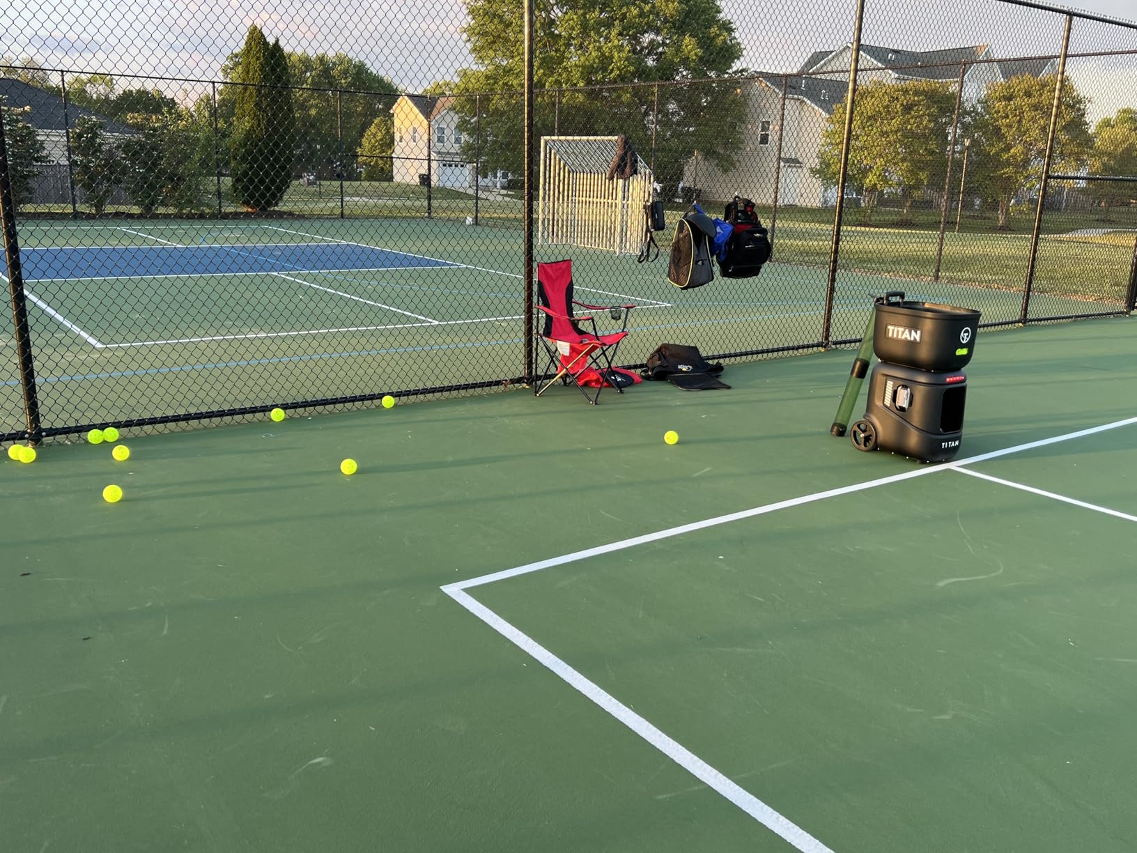 Titan ACE Pickleball Machine with Invertible Hopper | 110-Ball Capacity, Lightweight 39 lb Design, Internal Oscillation & Free App Control for Mobile Players customer photo 2