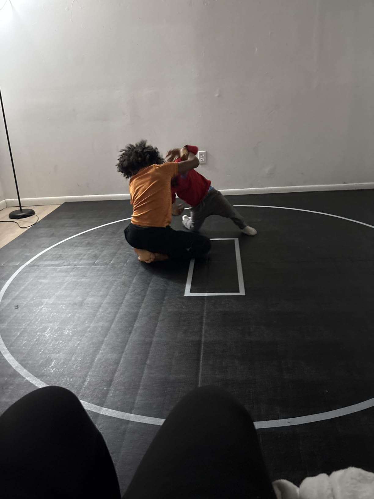 Gold Medal Sports 10' x 10' Wrestling Mat, Jiu Jitsu BJJ Mats, Wrestling Mats, Martial Arts Thick Mats for Home, Judo Tatami Wrestling customer photo 2