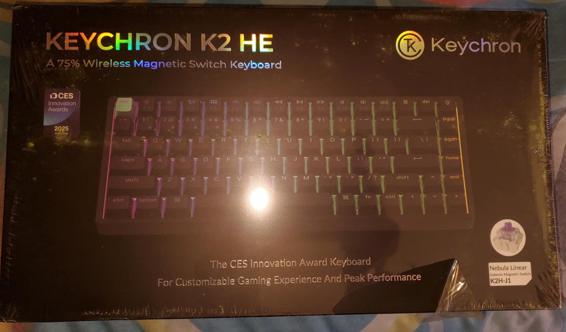 Keychron K2 HE Rapid Trigger Wireless Magnetic Custom Keyboard | Hall Effect Gateron Double-Rail Magnetic Switch, QMK 2.4 GHz Bluetooth 5.2 RGB Compatible with Mac Windows Linux - Aluminum customer photo 1
