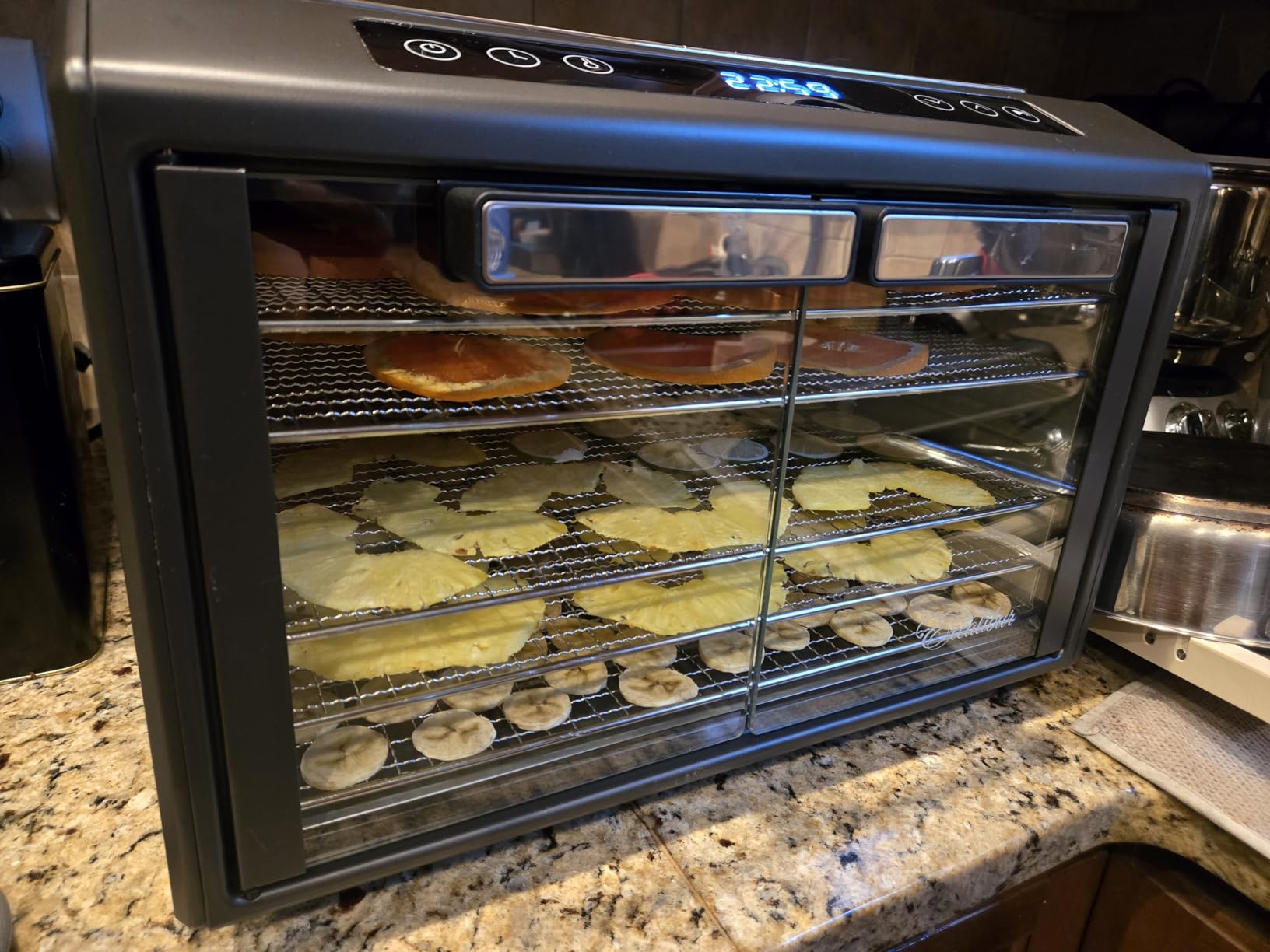 Excalibur Food Dehydrator 8-Tray for Jerky, Fruit, Vegetables, Herbs, Pet Treats, 7.2 Cu Ft Drying Space with Adjustable Temperature Control and 80 hour digital timer, 8-Tray, Stainless Steel customer photo 2