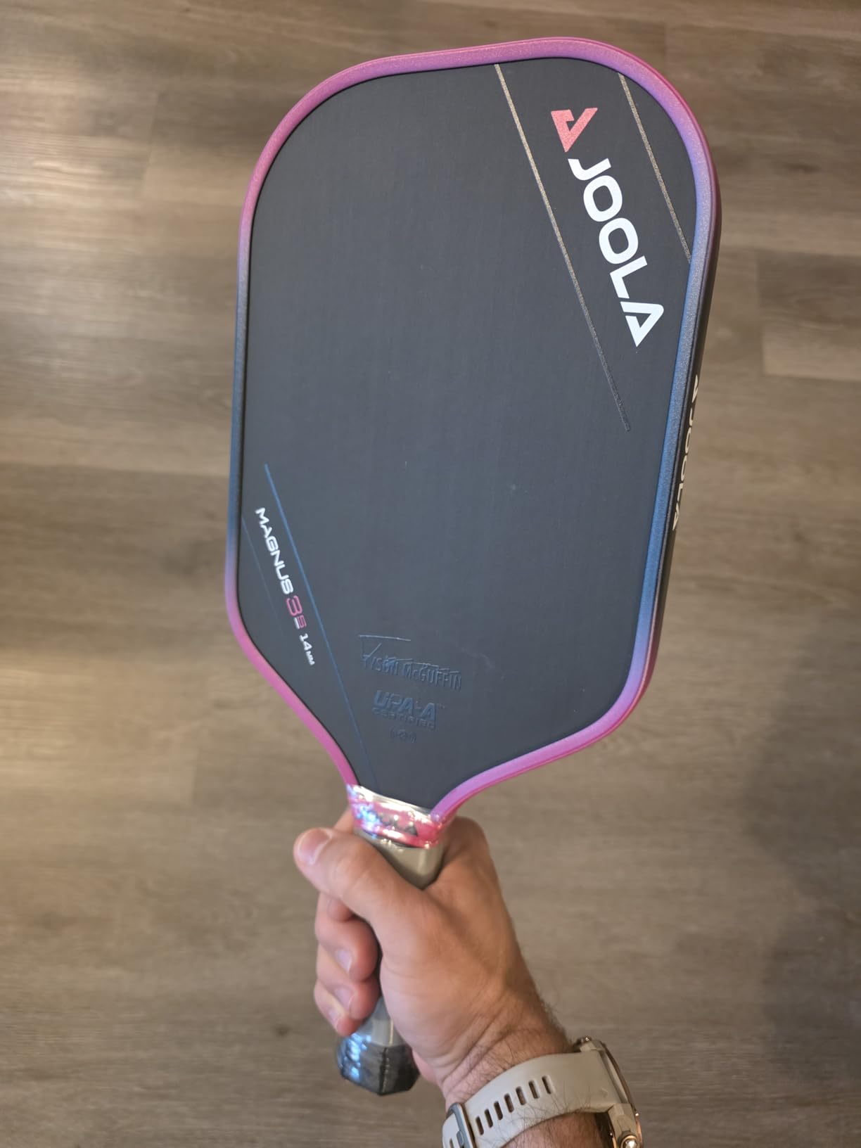 JOOLA 3S Pickleball Paddles - Raw Carbon Fiber Surface for Power & Spin, Elongated, Wide Body & Aero Curve Designs - UPA-A Certified customer photo 2