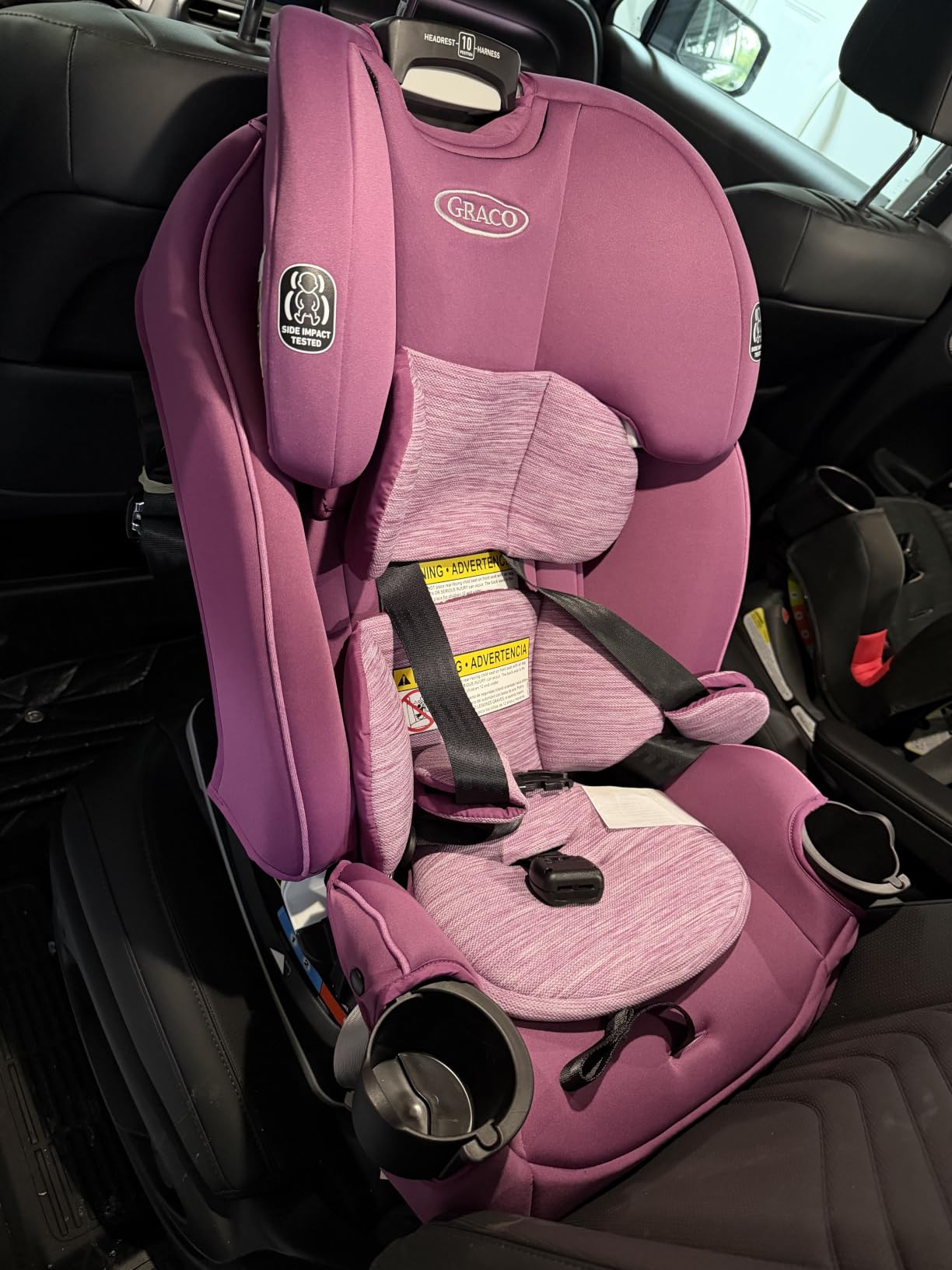 Graco Slimfit 3-in-1 Convertible Car Seat, Ultra-Space-Saving Design, Silas, Suitable for Rear and Forward-Facing, Highback Booster Seat with 10-Position Headrest customer photo 2