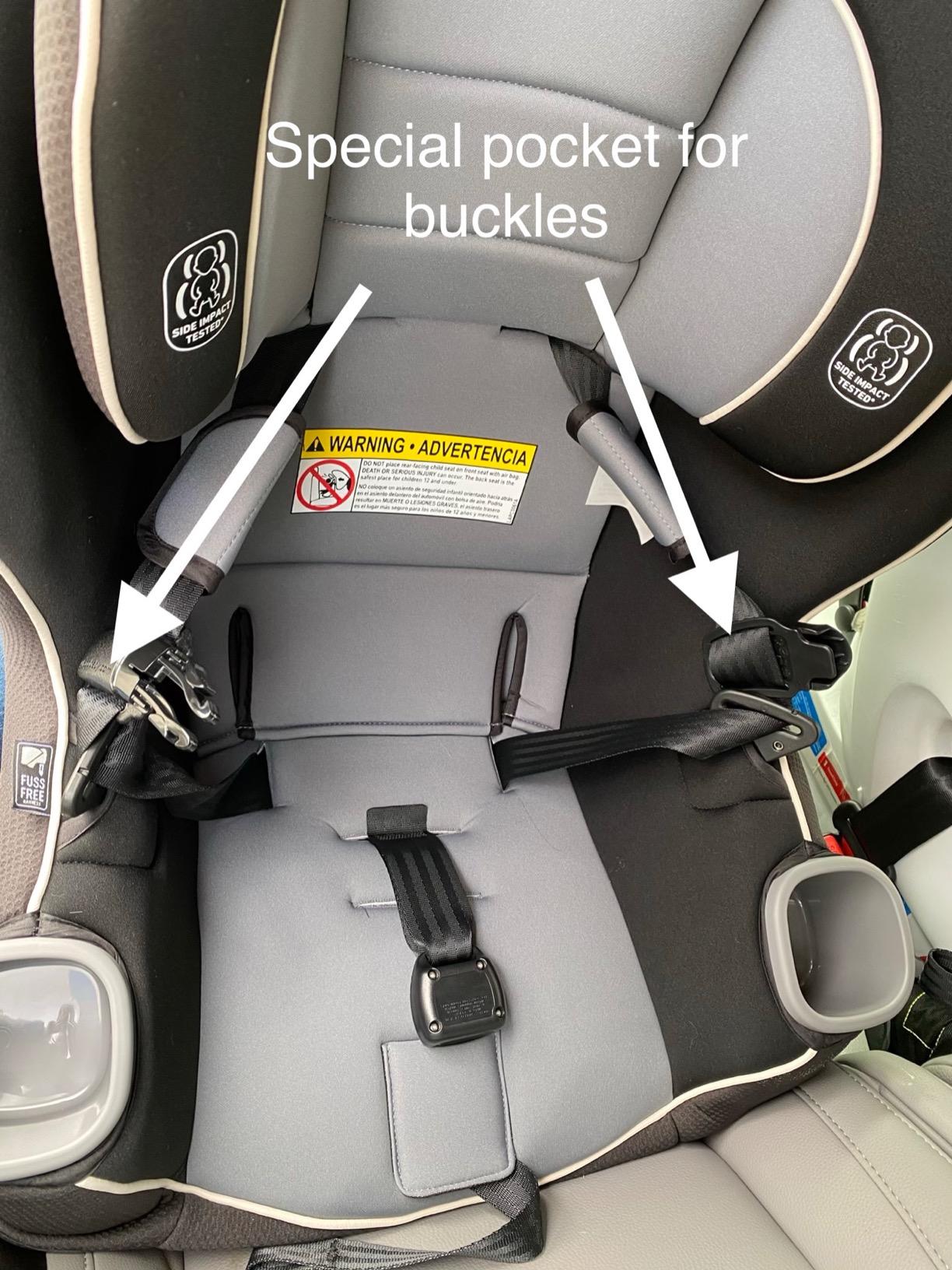 Graco Extend2Fit Convertible Car Seat, Rear and Forward Facing Car Seat with Adjustable Extension Panel for Extra Legroom, Gotham customer photo 1