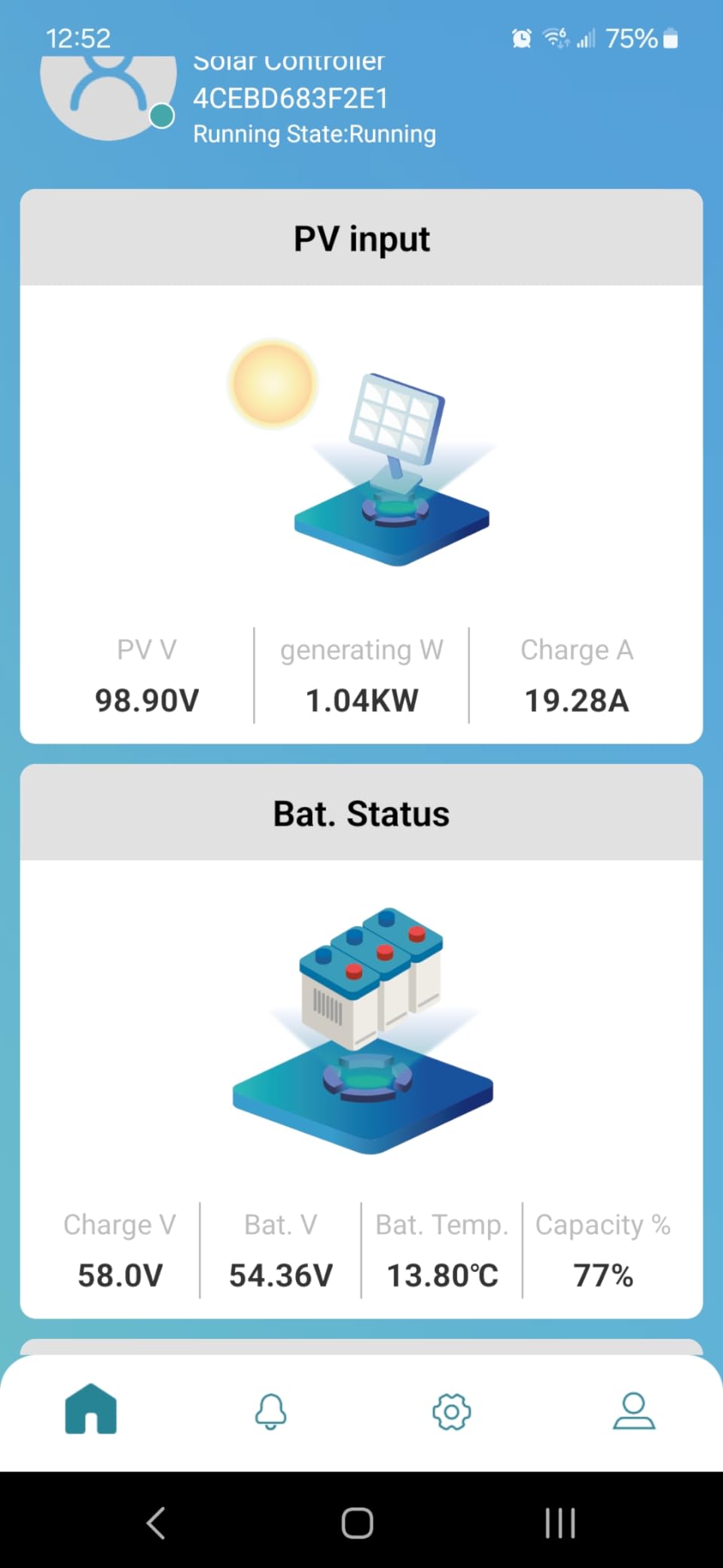 JJN 100 Watt Solar Panel, N-Type 16BB High Efficiency 12 Volt Solar Panels, 25% High Coversion Rate Solar Module PV Charge for Boat Rooftop Caravan and Other Off-Grid System customer photo 2