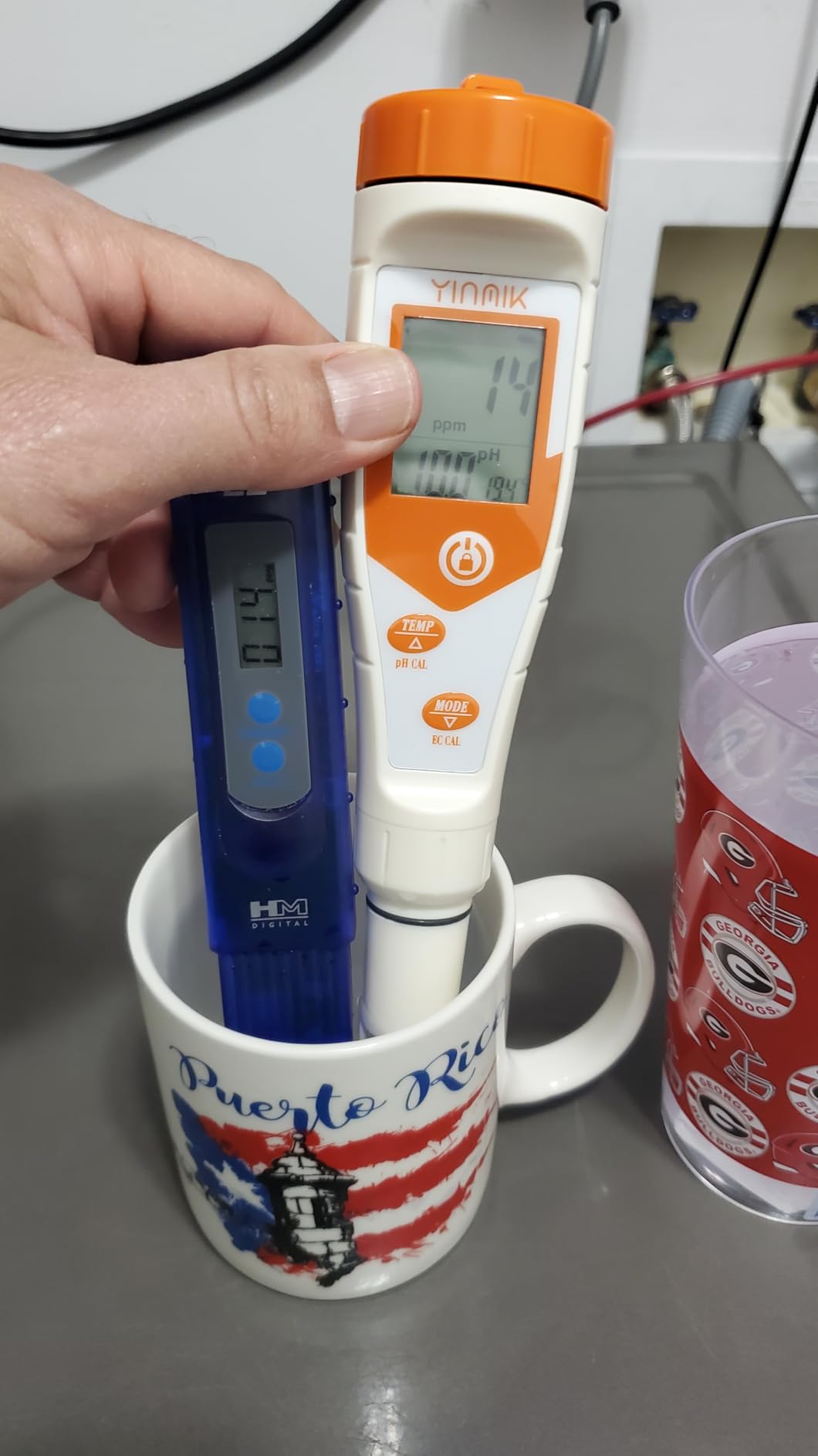 pH Meter for Hydroponics, 4 in 1 PPM EC Meter for Plant Nutrients - Simultaneous Measurement of pH Conductivity TDS Temperature customer photo 1