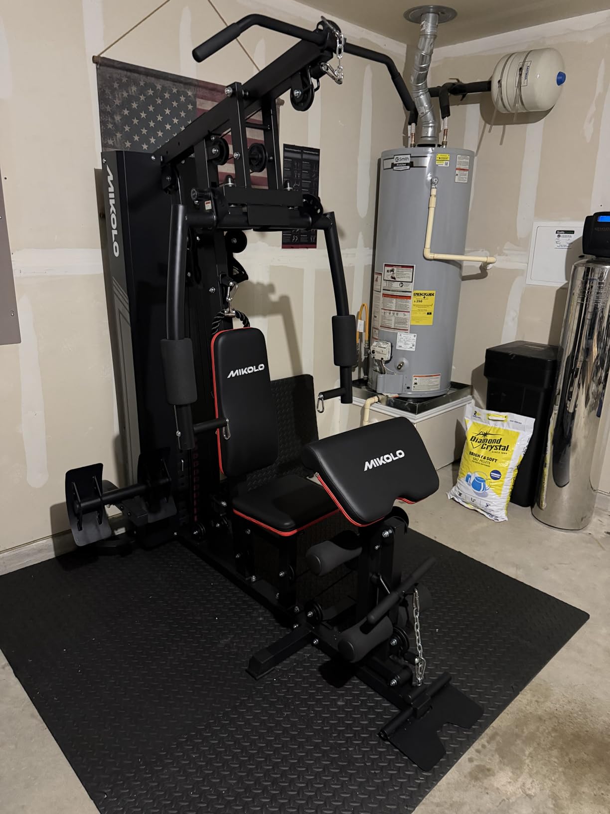 Mikolo Home Gym, Workout Station with 150LBS Weight Stack, Multifunctional Home Gym Equipment, Exercise Equipment for Full Body Strength Training customer photo 1