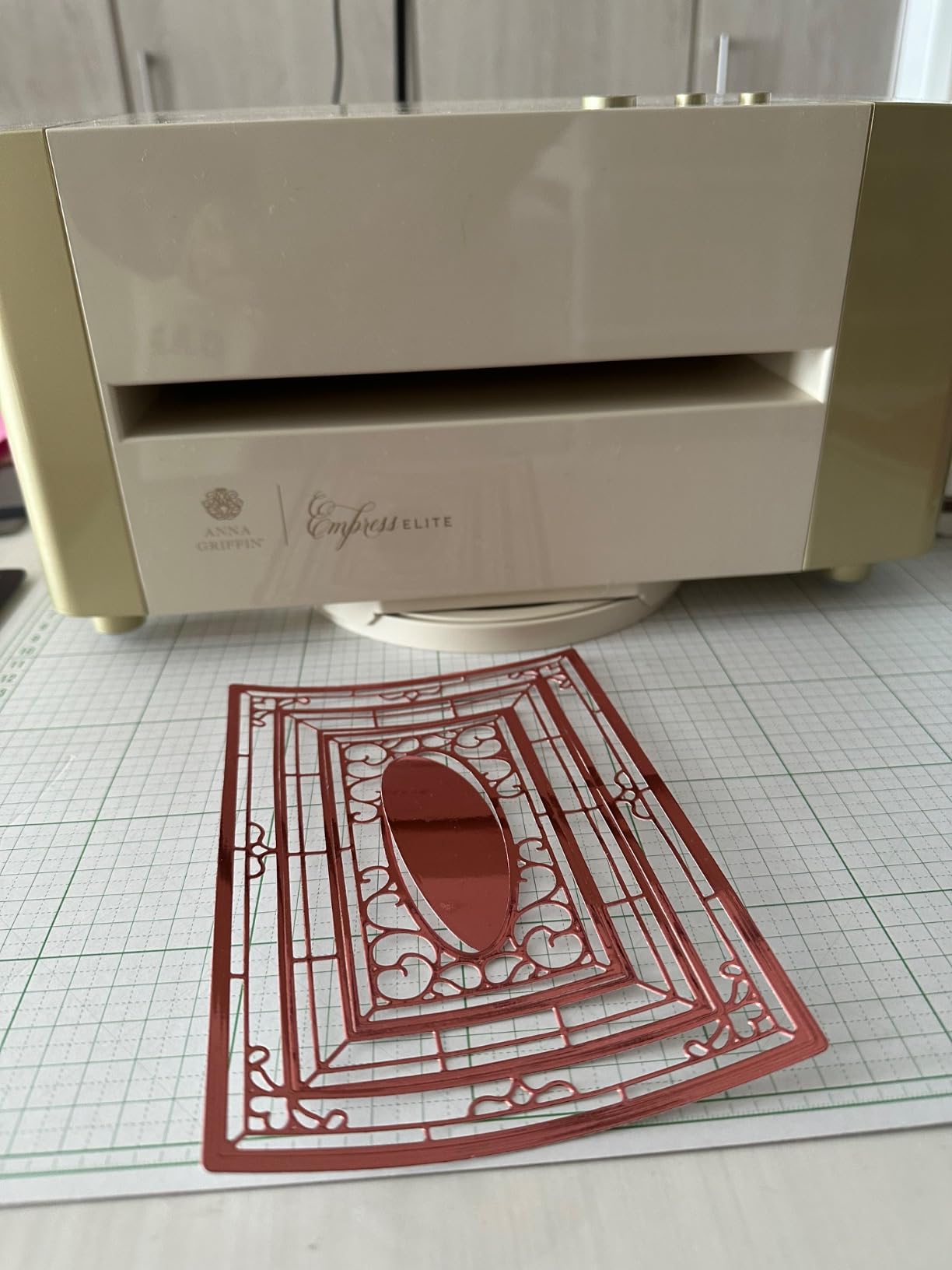 Anna Griffin Empress Elite Die Cutting Machines with Large Plates - 10% Faster Electric Die Cutting and Embossing Machine for Card Making, Scrapbooking Die-Cut Machines with 360 Degree Turntable customer photo 1