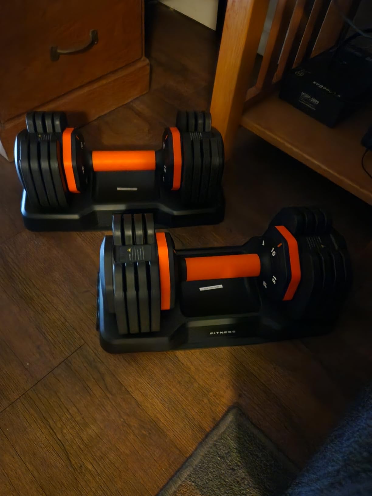 2026 FDB2 Updated Adjustable Dumbbell Set of 2, 5-in-1/10-in-1 Weights Dumbbell Set with Storage Box, 25lbs/55lbs Adjustable Weights with Anti-slip Silicone Grip, Weight Set For Home Gym Suit both Men and Women customer photo 1