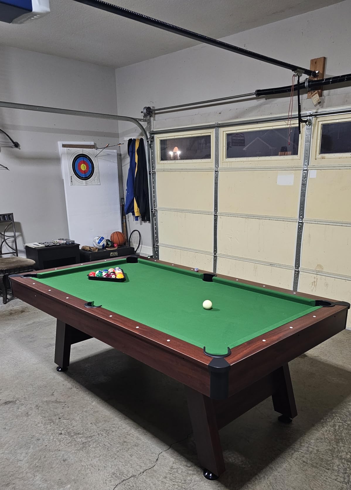 GoSports 7 ft Pool Table with Wood Finish - Billiards Game Room Table for Adults & Family customer photo 1