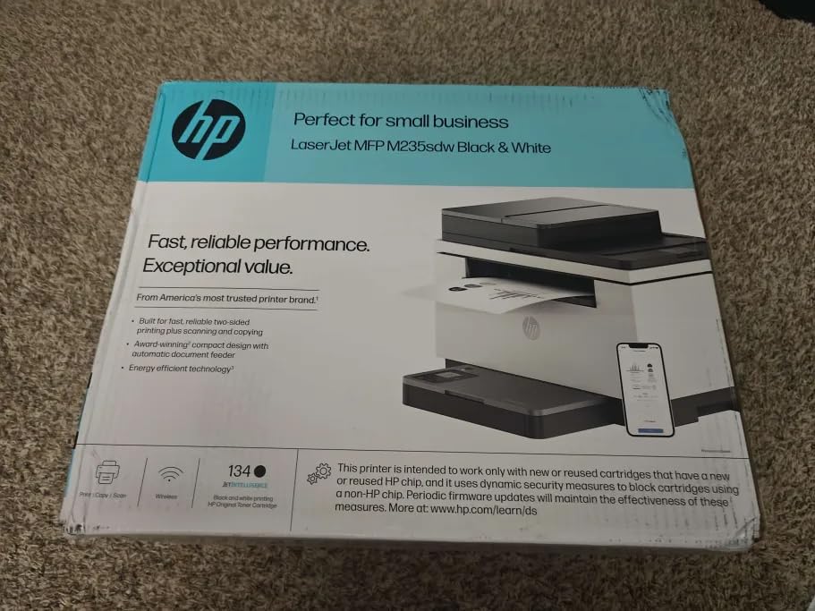 HP LaserJet MFP M235sdw All-in-One Laser Wireless Printer, Scan/Copy, Black & White, Duplex, Best-for-Office customer photo 2