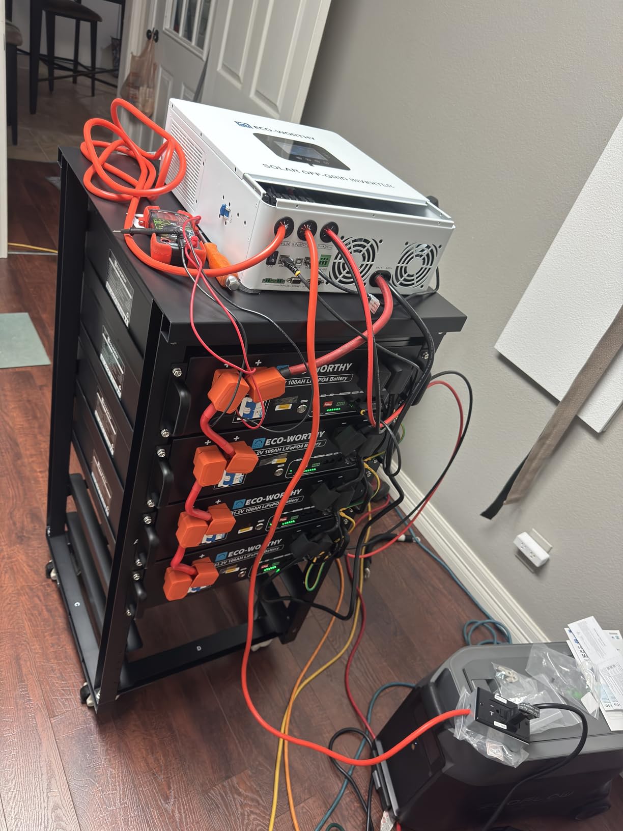 ECO-WORTHY 5KW Off Grid Solar System Complete Kit 12PCS 195W Mono Solar Panel (2340W) +1 * 48V 5KW Off-Grid Inverter + 1 * 51.2V 100Ah Server Rack Whole House Storage LiFePO4 Lithium Battery customer photo 2