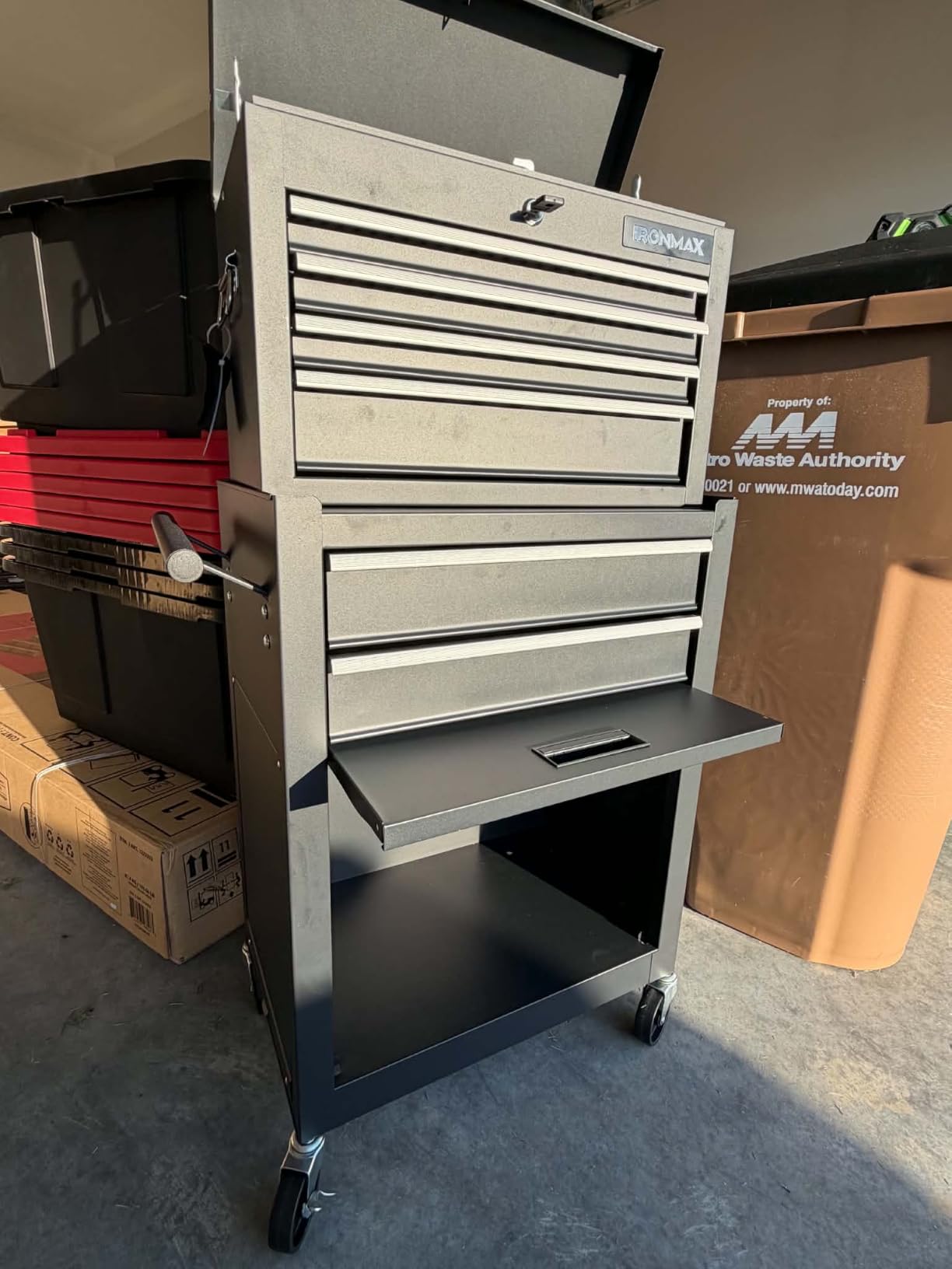 Goplus Tool Chest, 5 Drawers Rolling Tool Cabinet with Detachable Top Toolbox customer photo 1