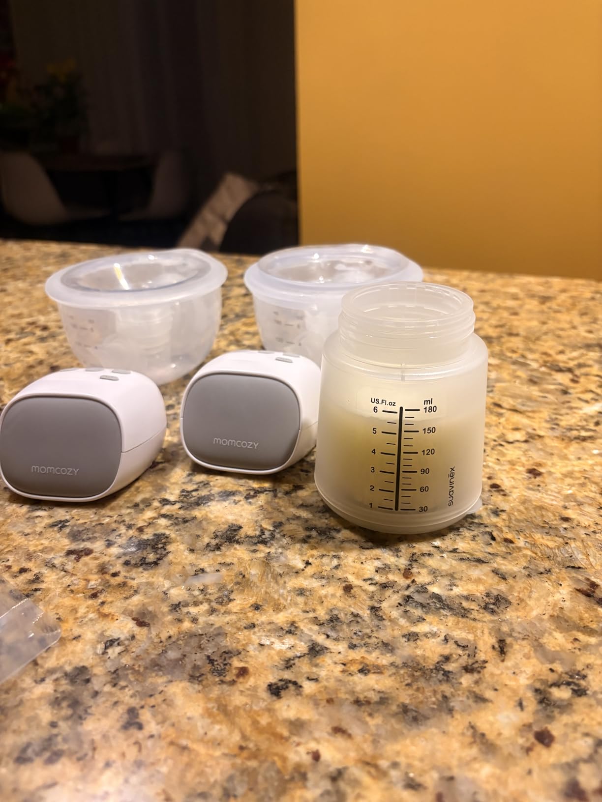 Momcozy S9 Pro Wearable Breast Pump Hands-Free, 24mm, 2 Pack, Gray | Extended Battery, LED Display, 2 Modes, 9 Levels, Portable, BPA-Free, Nursing, Travel, Quiet, Lightweight, Motherhood Use customer photo 1