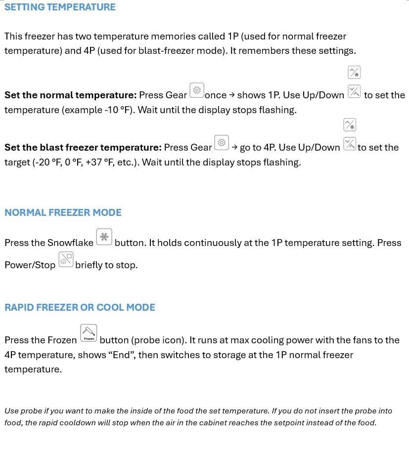VEVOR 32L Blast Freezer, 4 Trays Commercial Flash Freezers, -31~68°F Mini Countertop Shock Frozen for Home, 360° Fan Cooling Batch Freeze, 304 Stainless Steel Blast Chiller for Seafood, Ice Cream customer photo 2