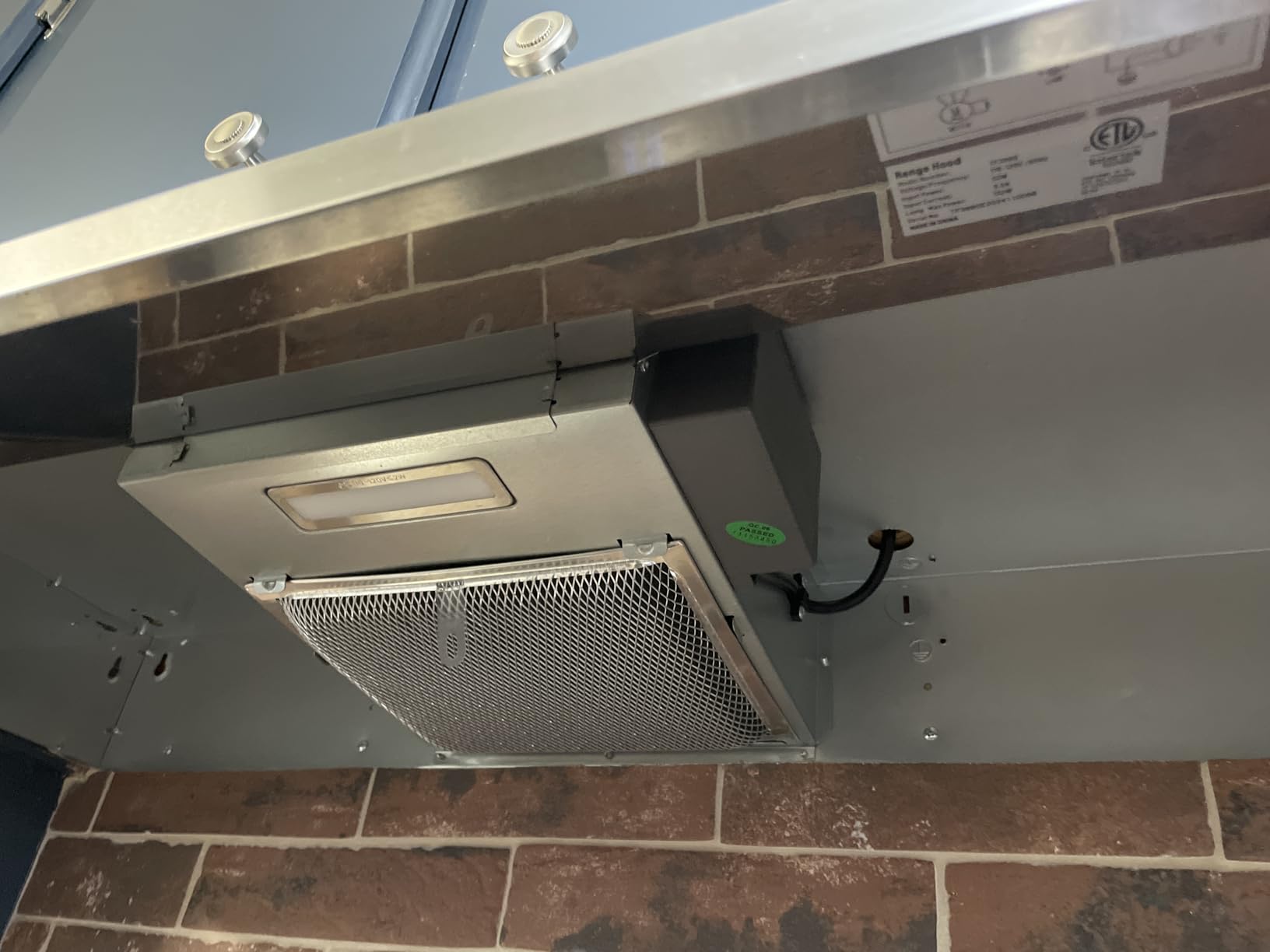 SNDOAS Range Hood 36 inch Under Cabinet, White/Black Stainless Steel Vent Hood with 2 Speeds and 230 CFM, Ductless Range Hood with Rocker Buttons customer photo 2