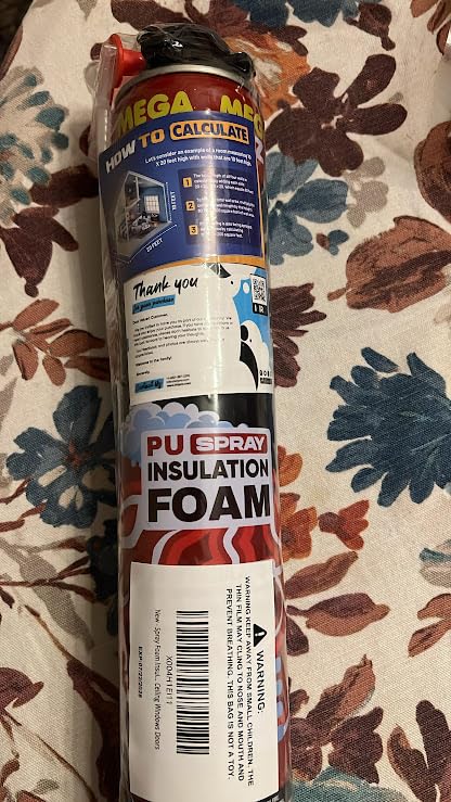 Spray Foam Insulation Kit, 12 Pack x 30 oz, Expanding Foam Sealant Spray | High Density Closed Cell Spray Kit for Walls, Attic, Ceiling, Windows, Heat & Sound Control, Energy Saver, Seal Cracks & Gaps customer photo 1