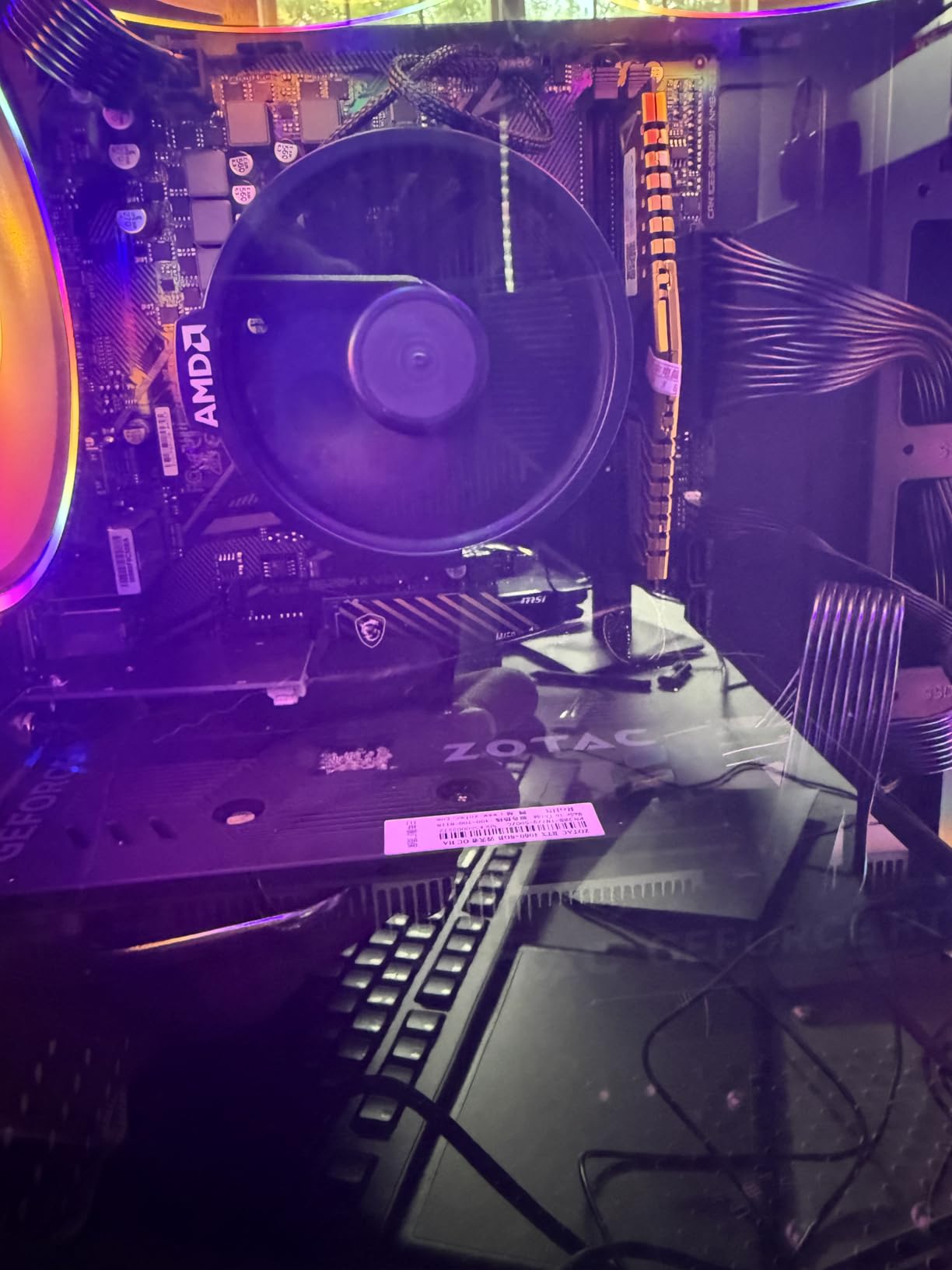 MXZ Gaming PC Desktop Computer, AMD Ryzen 5 5500, RTX 4060, 16GB DDR4, NVME 1T SSD, 6RGB Fans, Win 11 Pro Ready, Gamer Desktop Computer (R5 5500 | RTX4060) customer photo 2