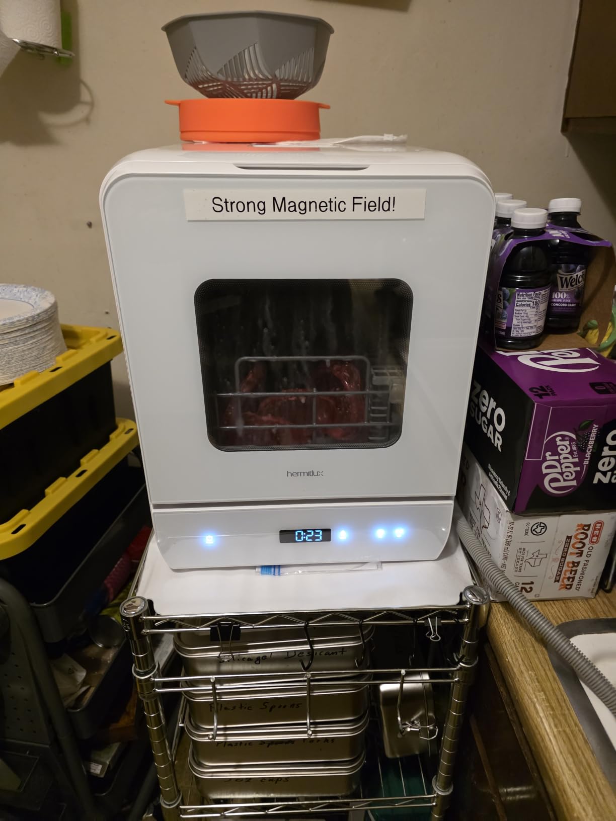 Hermitlux Countertop Dishwasher, 7 Washing Programs Portable Dishwasher | Mini Dishwashers with 5-Liter Built-in Water Tank, Glass Door, LED Light, No Hookup Needed for RV & Apartment Use customer photo 2