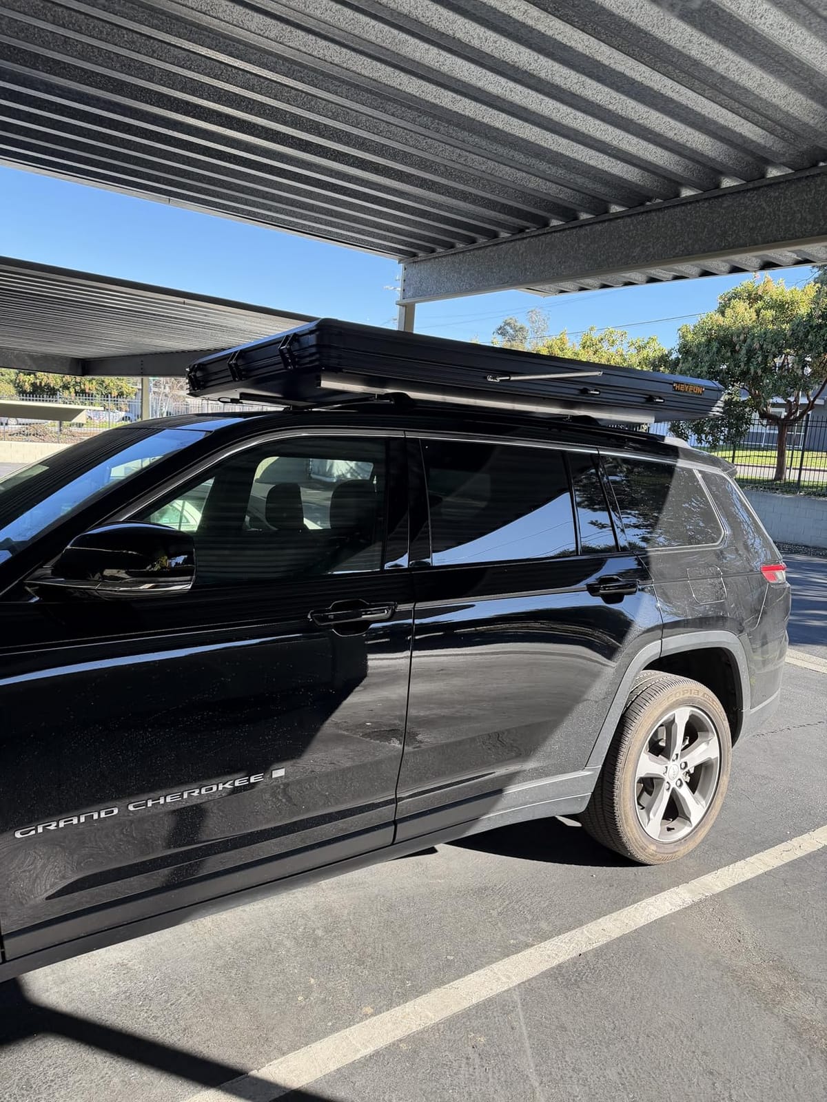 Explorer Pro Rooftop Tent Hard Shell, 2-3 Person Aluminum Roof Top Tent | Detachable Side Awning&Built-in LED Light Strip, Compatible with Truck Jeep SUV Van&Trailer, Pop Up for 4-Season Camping customer photo 2