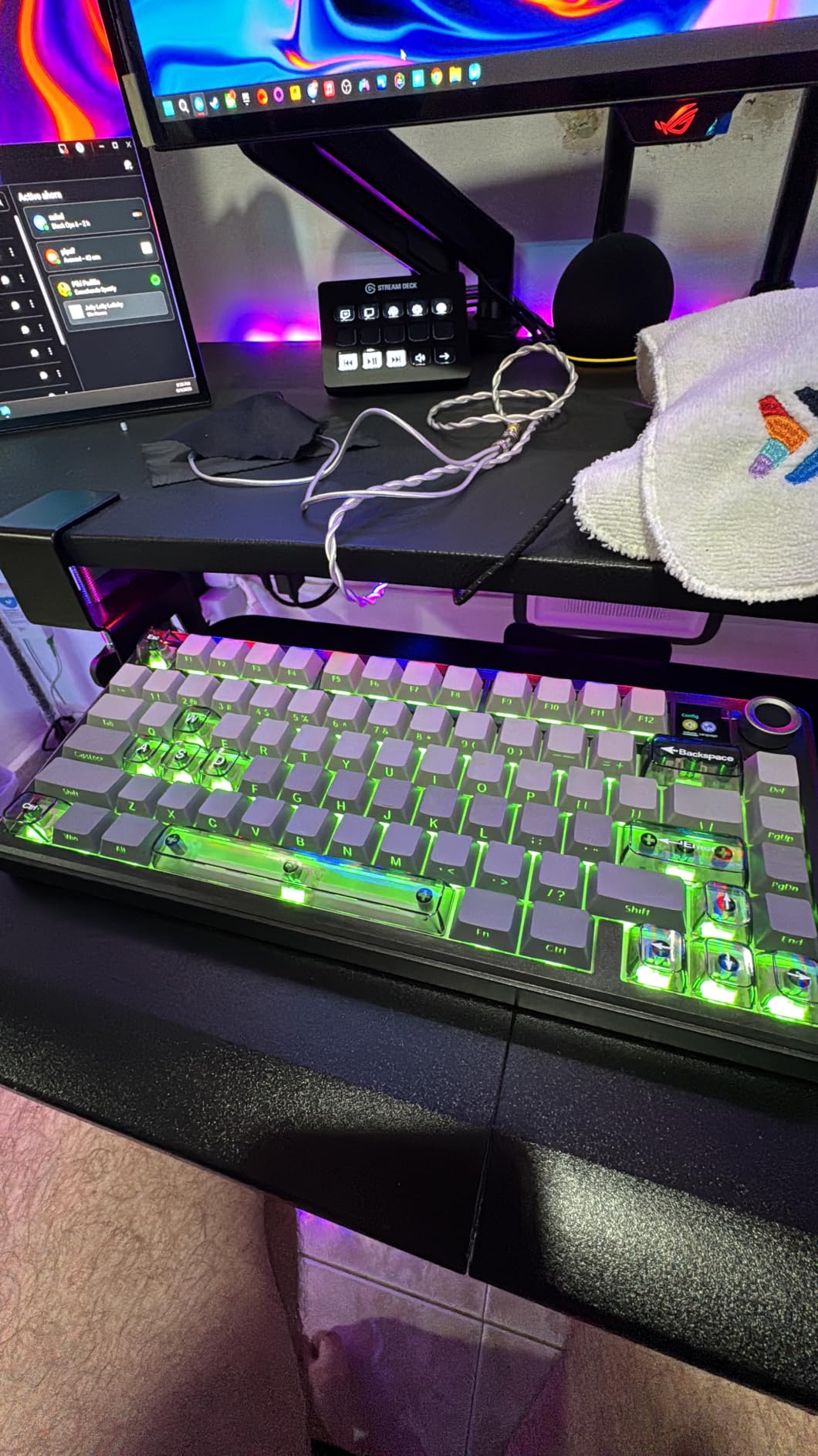 EPOMAKER X Aula F75 MAX Wireless Mechanical Keyboard with TFT Screen and Knob, Gasket Gaming Keyboard in 75% Layout, Hot Swappable, RGB Backlit, for PC/Mac/Linux customer photo 1