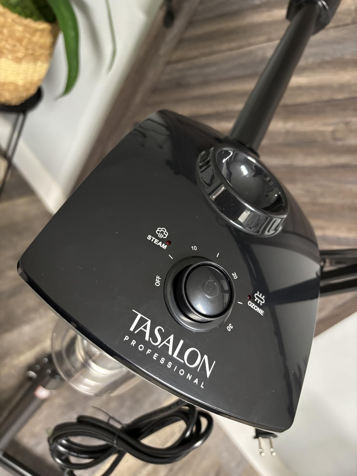 TASALON Professional 2-in-1 Facial Steamer, Ozone Face Steamer with 5X Magnifying Lamp Deep Cleaning Pore, Hot Mist Face Steamer Salon Spa Beauty Skin Care Equipment, Aroma Therapy Nozzle Included customer photo 1