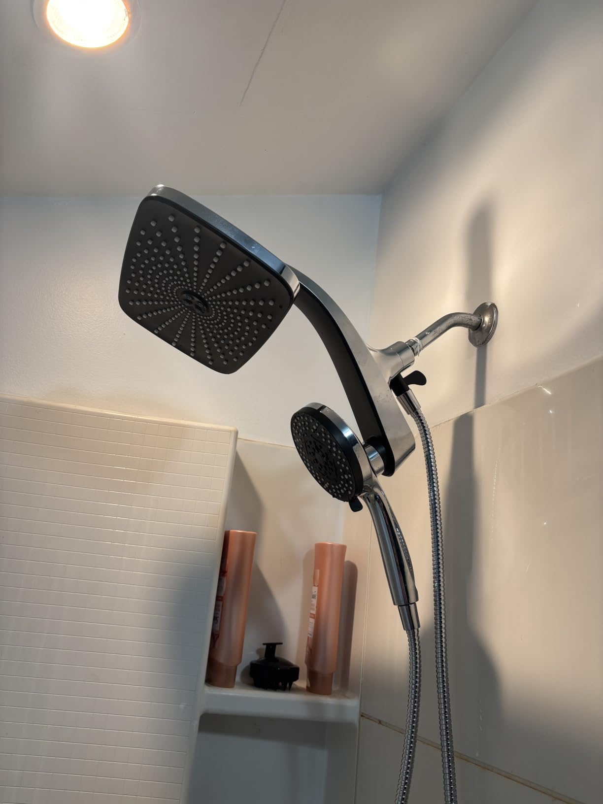 Rain Shower Head with Handheld Showerhead, Nickel 1.8GPM 460311 | 12