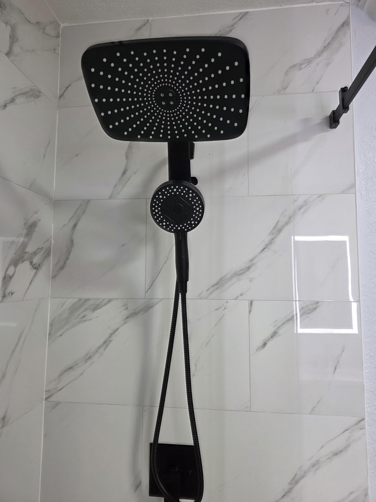 Rain Shower Head with Handheld Showerhead, Nickel 1.8GPM 460311 | 12