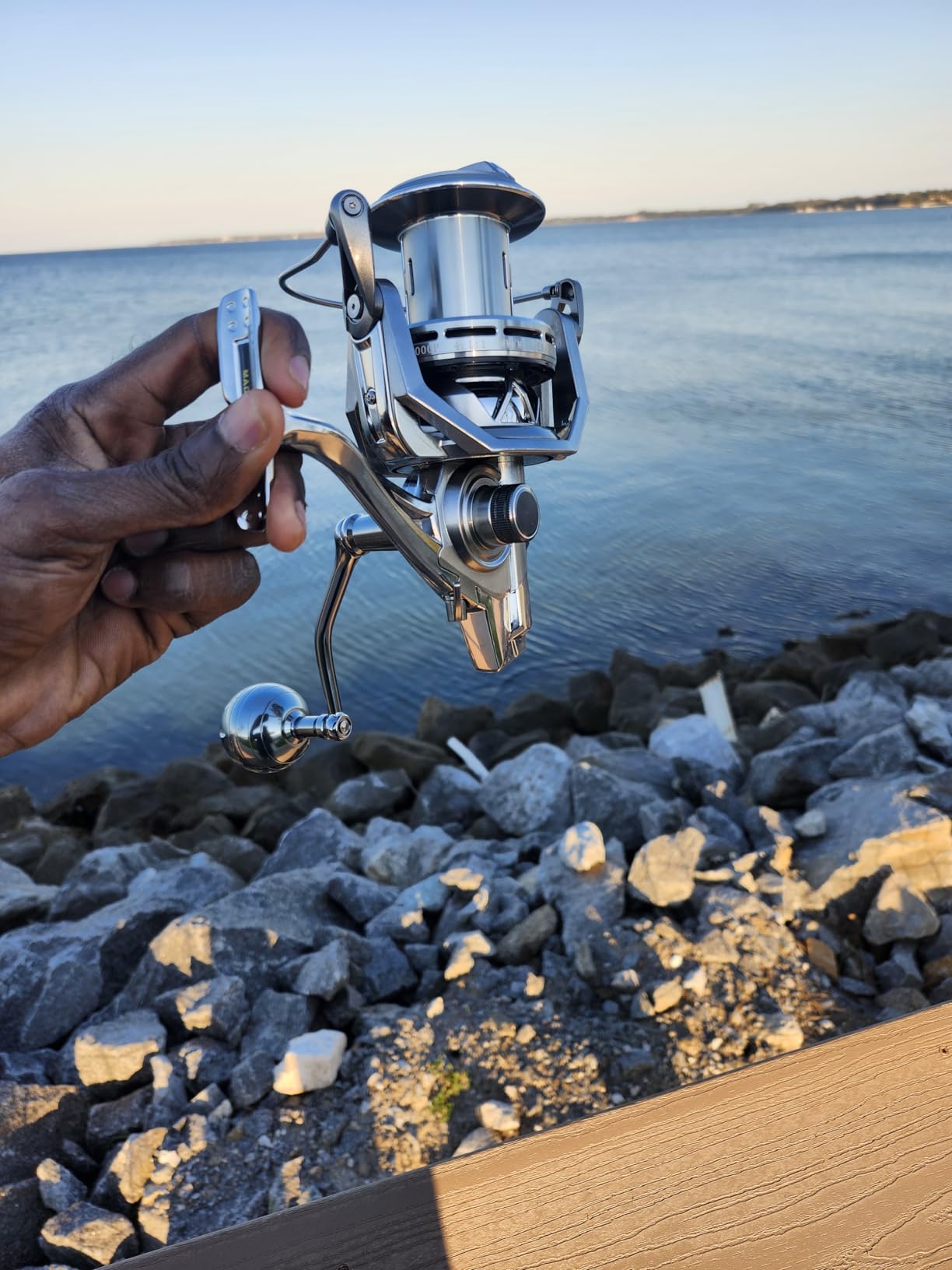 GARRET Spinning Reel 8000/10000/12000 Aluminum Frame Surf Fishing Reel, Carbon Fiber 55LB Power Drag customer photo 1