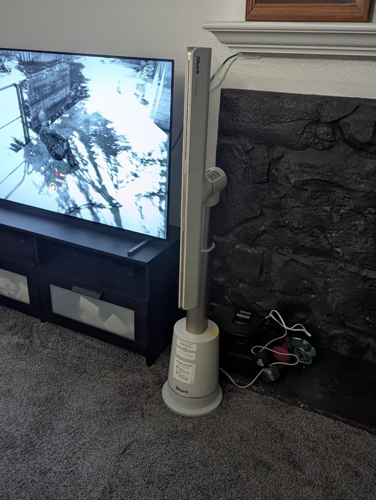 Shark TurboBlade Bladeless Tower Fan, Charcoal, TF202S | Ultra-Customizable Fan Pivots, Twists, Oscillates 180°, 10 Noise Levels + 10 Speeds, Easy to Clean, Magnetic Remote customer photo 2