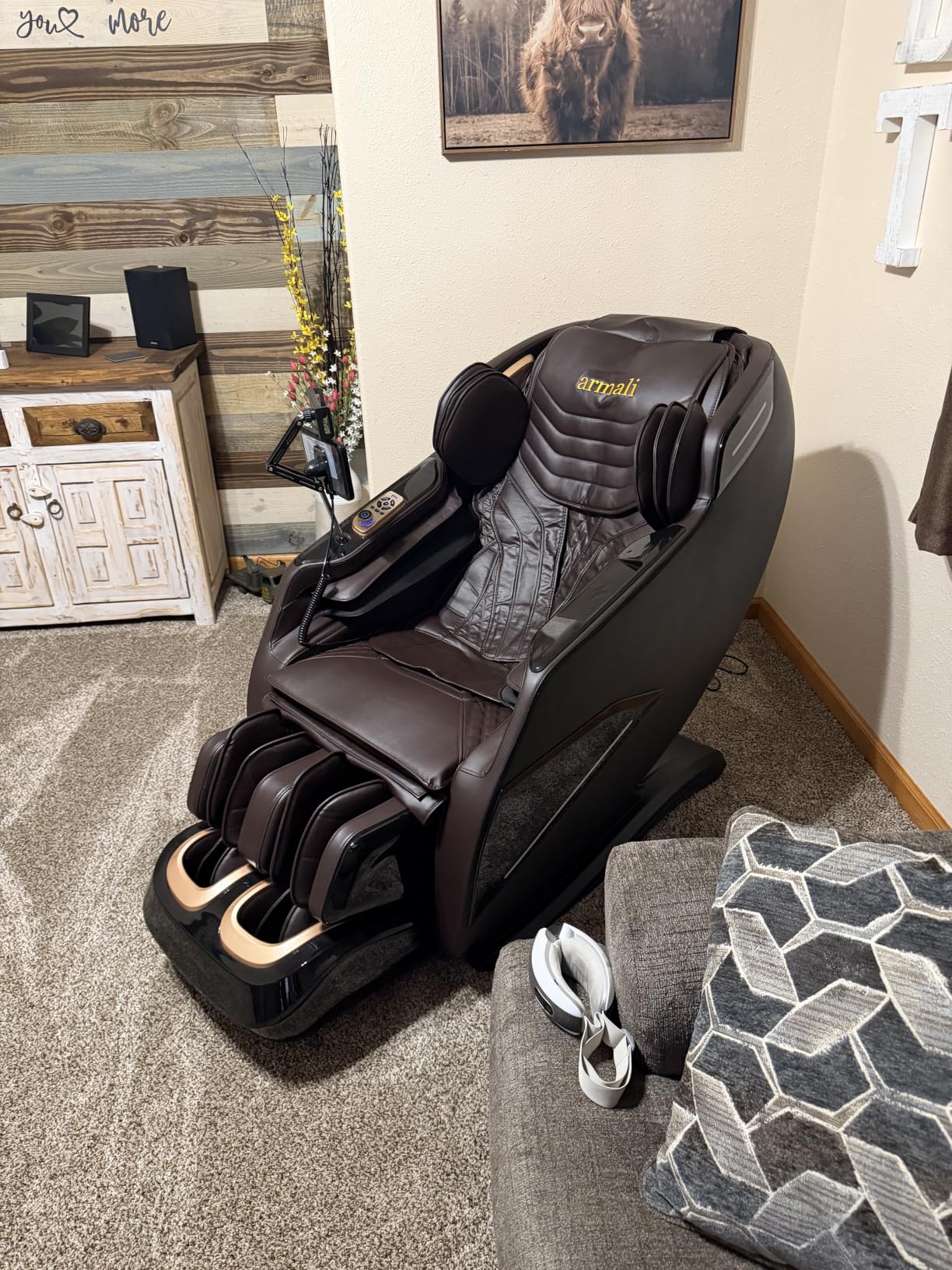 4D Massage Chairs Full Body, Zero Gravity SL-Track Shiatsu Massage Chair Recliner, Core Heating, 20 Massage Techniques, Deep Yoga Stretch, Foot Rollers, AI Voice, Touch Screen, Wireless Charging customer photo 1
