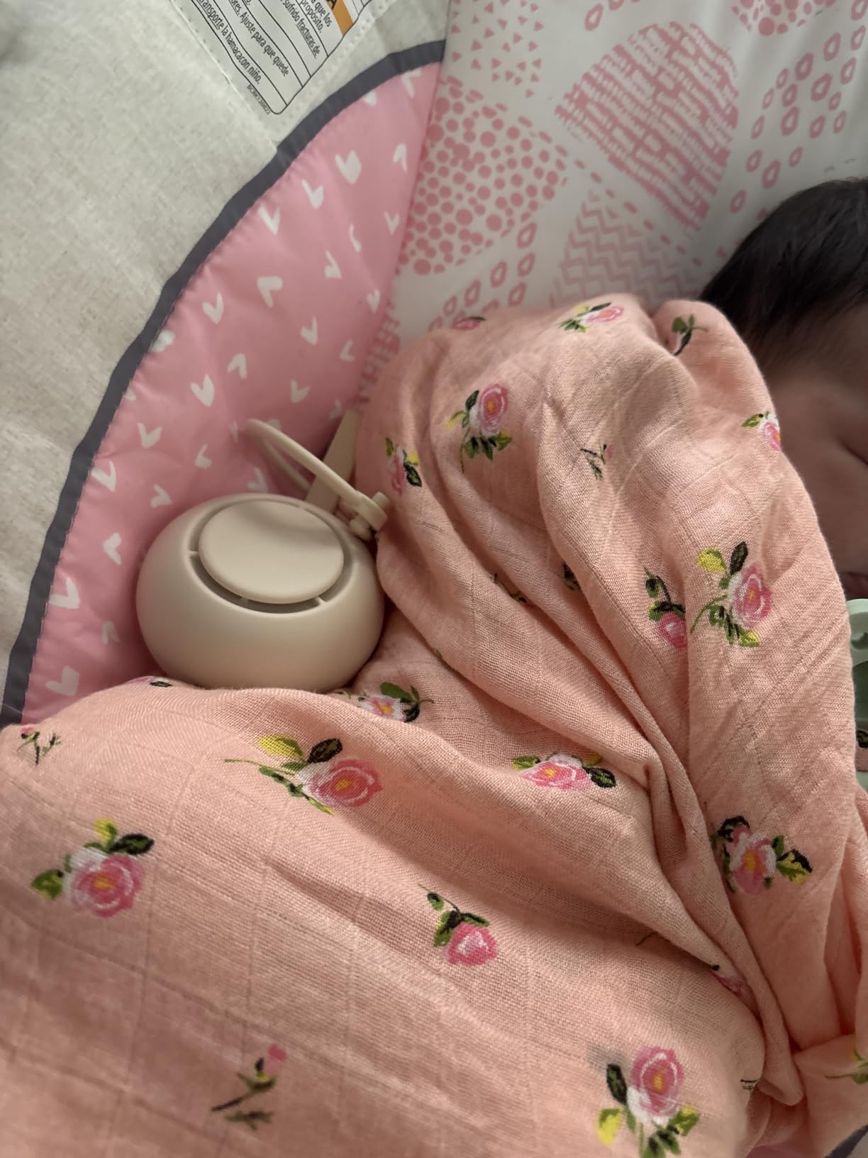 Portable Baby Sound Machine [White Noise for Babies Kids Adults][Timer Function][20 Soothing Sounds][Sleep Soother] 15 Hours Battery Life, Travel,Registry,Gifts,Shower,Clips on Baby Stroller customer photo 2