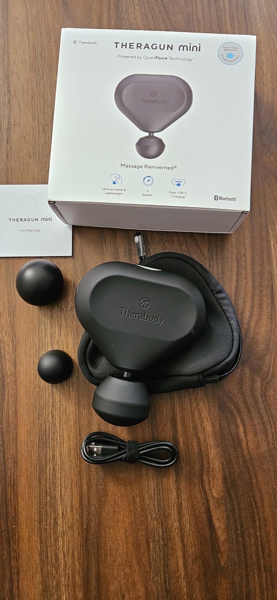 TheraGun Therabody Mini 3rd Gen Massage Gun | Travel Essential, Black | Ultra-Portable Percussion Massager for Recovery Anywhere | Bluetooth, 3-Speed, 1-Button Control, Muscle & Tension Relief customer photo 1