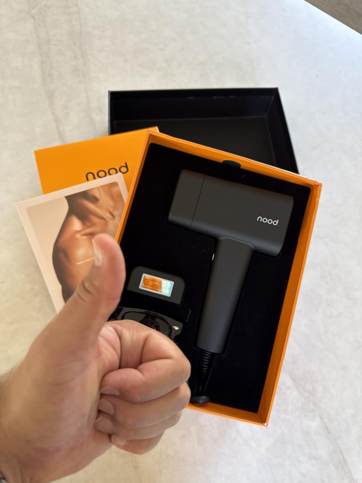Nood Flasher Pro IPL Laser Hair Removal Device, Forbes Best Product 2026, Clinical-Grade Permanent Results At Home, CryoSoothe Tech with 5 Power Settings, Pain-Free 10 Min Sessions customer photo 1