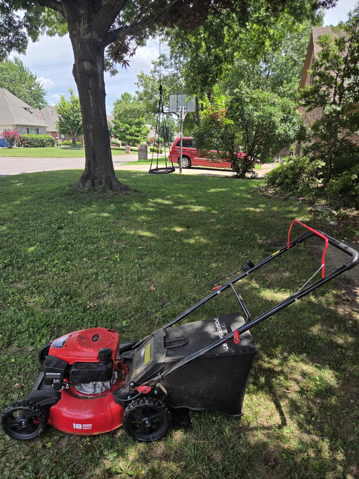 PowerSmart 22 in. 170cc Self Propelled Gas Lawn Mower Rear-Wheel-Drive, 3-in-1 Mulch/Bag/Rear Discharge, Steel Deck, 6 Height Adjustment customer photo 1