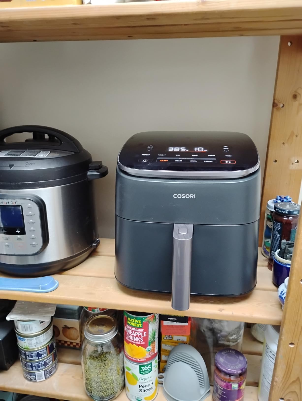 Cosori TurboBlaze 6 Qt Air Fryer, Ceramic Coating, 9-in-1, Light Gray customer photo 1