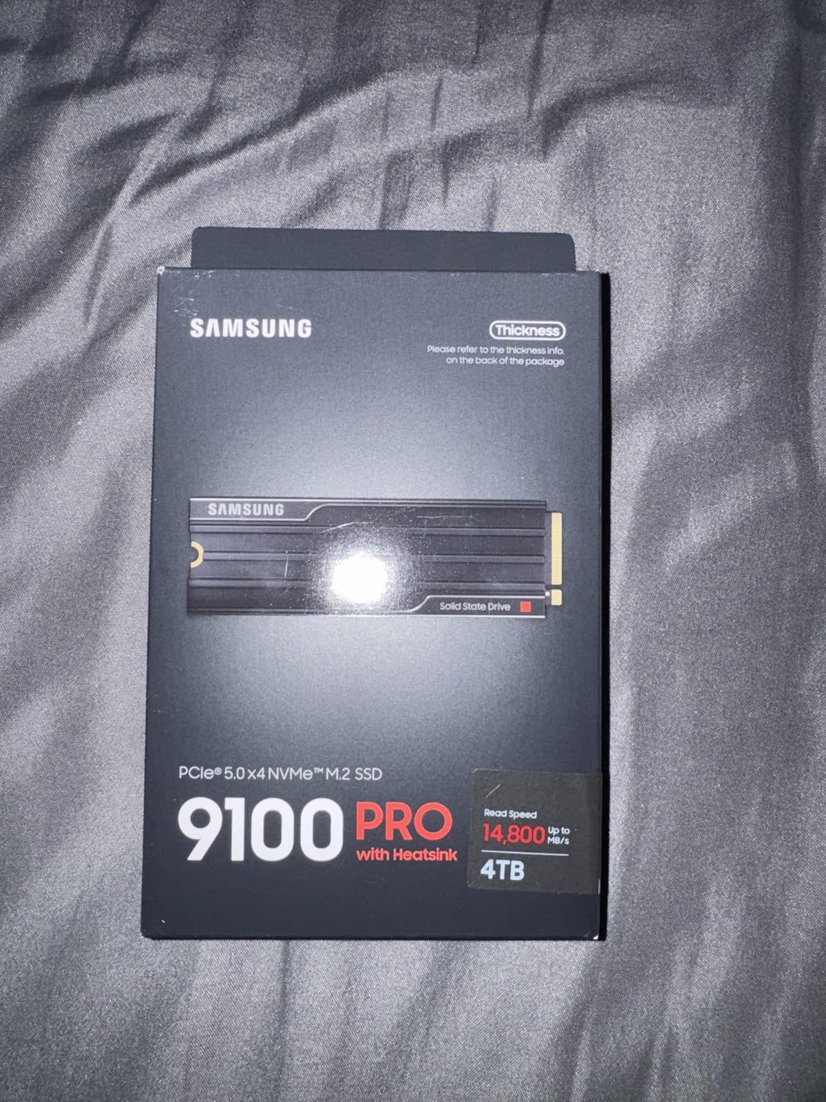 Samsung SSD 9100 PRO with Heatsink 8TB, PCIe 5.0x4 M.2 2280, Up to 14,800MB/s | NVMe Internal Solid State Hard Drive best for AI Computing, Gaming, and Heavy Duty Workstations (MZ-VAP8T0CW) customer photo 1