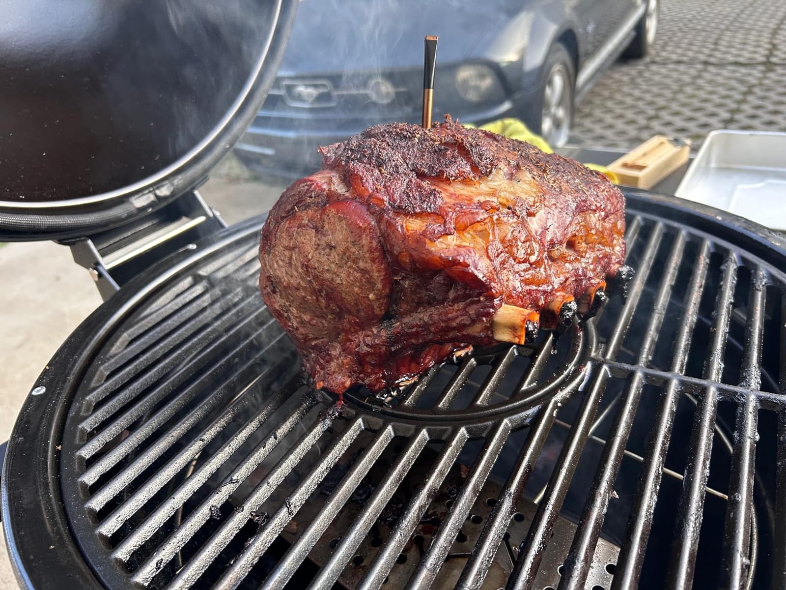 Brand-Man Steel Kamado Charcoal Grill & Smoker | 22