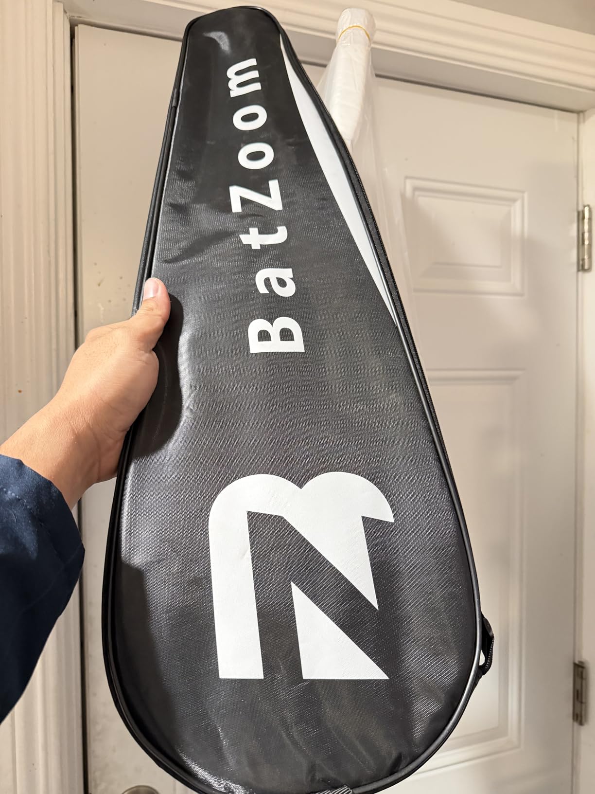 BatZoom Squash Racket for Beginners - Heavy Duty Training Squash Racquet for Adults, Pre-Strung with Comfortable Grip & Shock Absorption - Includes Carrying Bag customer photo 1
