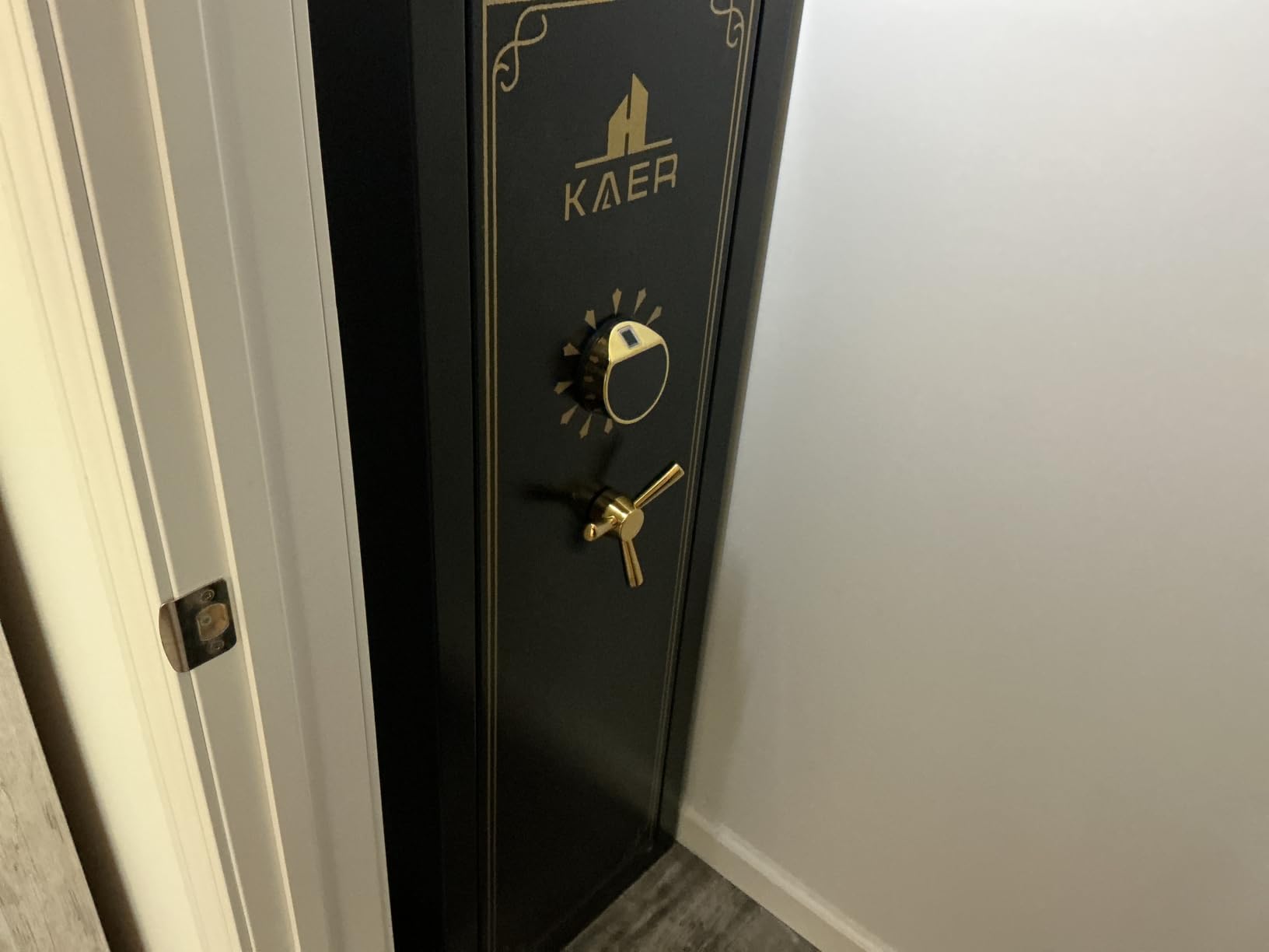 KAER 15 Gun Safe Assembled - Fingerprint Biometric Gun Safe for Rifles and Pistols, Long Rifle Safe Large Gun Cabinet for Shotguns with Digital Keypad, Removable Gun Racks, Pistol Pockets customer photo 1