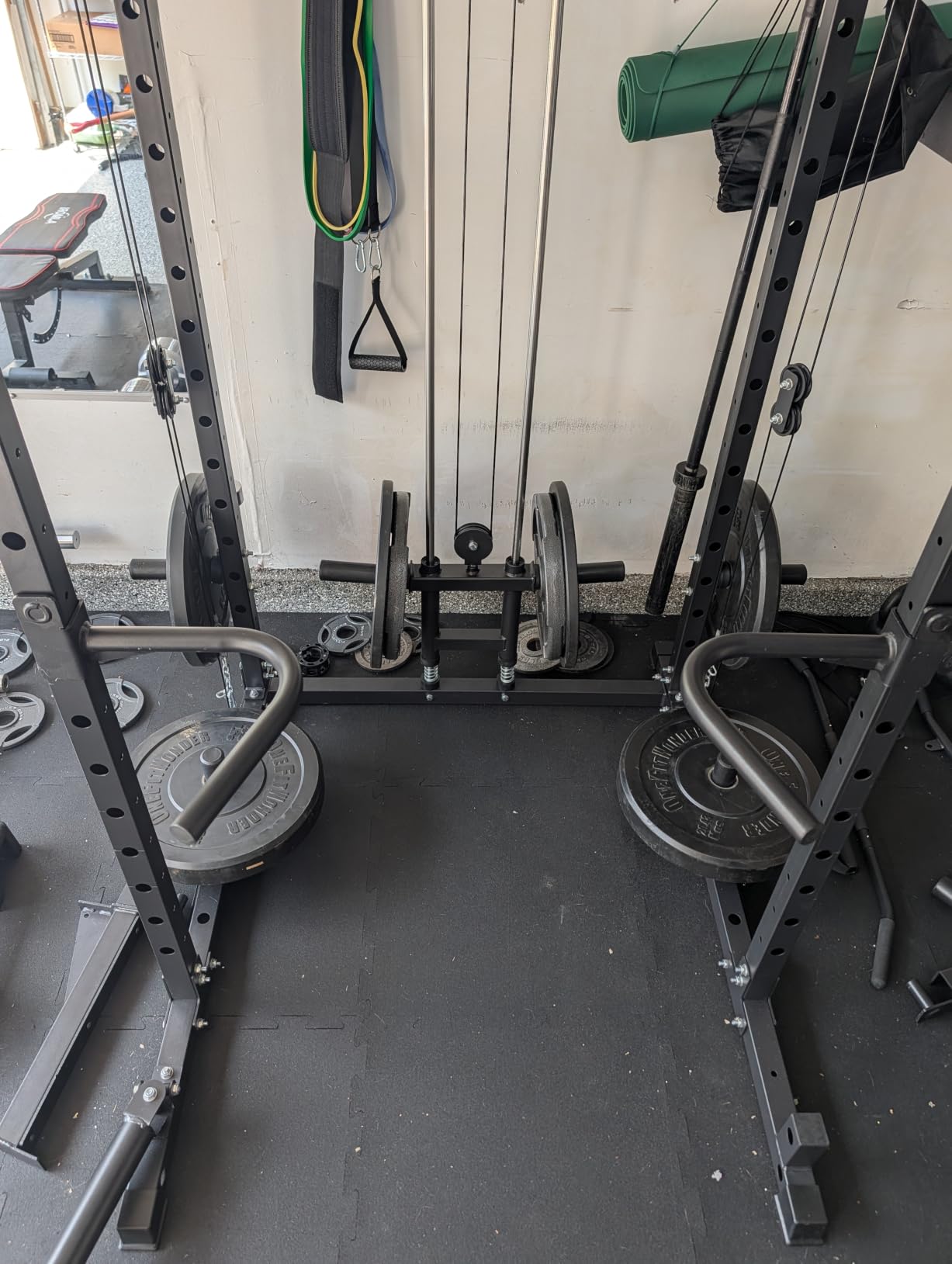 Eonfit E2 Power Rack Power Cage with Cable Machine for Home Gym Equipment | Strength Training Squat Rack With Pivot Arms Functional Trainer Pulley System Cable Crossover Lat Pull Down For Garage Gym customer photo 2
